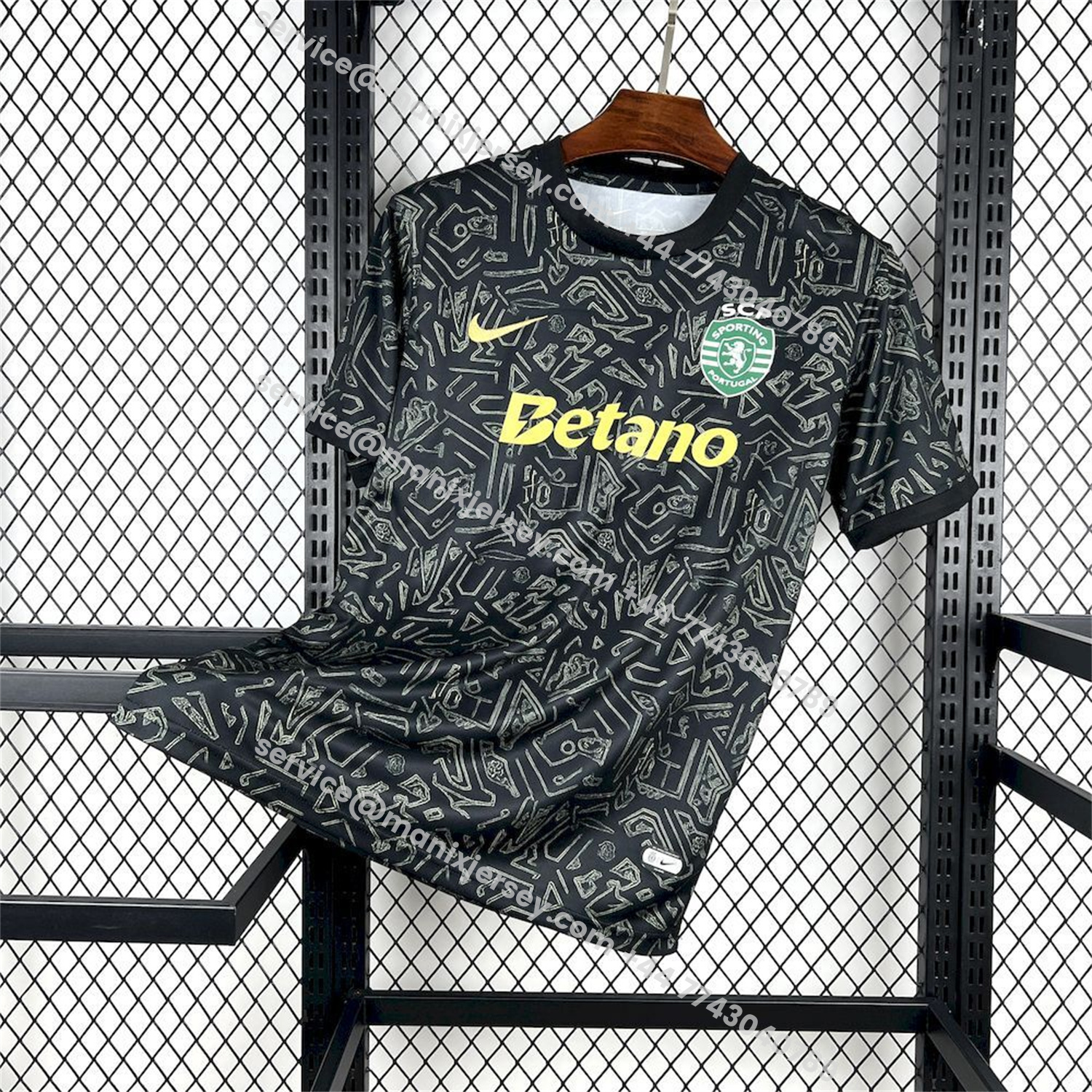 ManixJersey.com | Sporting CP 25-26 Symbol Design Black Special Jersey - Fans Version -Customize Name, Number and Patch | Worldwide Shipping