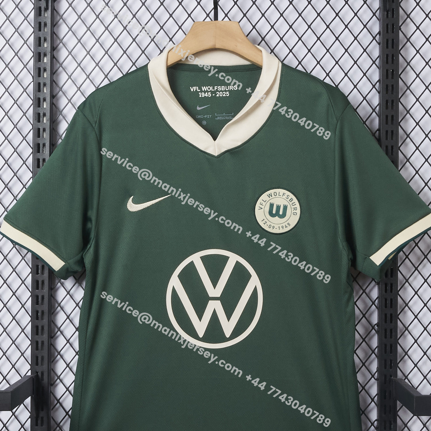 ManixJersey.com | Wolfsburg 25-26 80th Anniversary Special Jersey - Fans Version -Customize Name, Number and Patch | Worldwide Shipping