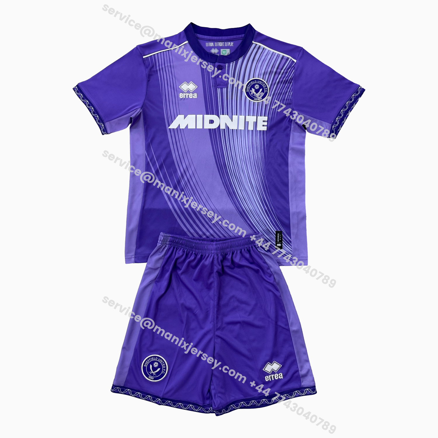 ManixJersey.com | Sheffield United 25-26 Third Kids Kit -Customize Name, Number and Patch | Worldwide Shipping
