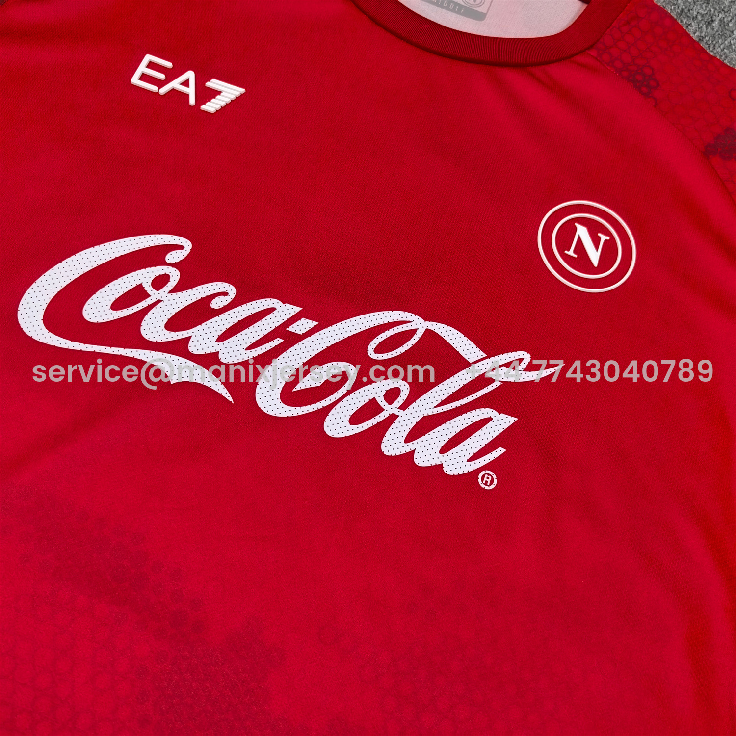 ManixJersey.com | Napoli 24-25 Red Pre-Match Training Jersey - Fans Version -Customize Name, Number and Patch | Worldwide Shipping