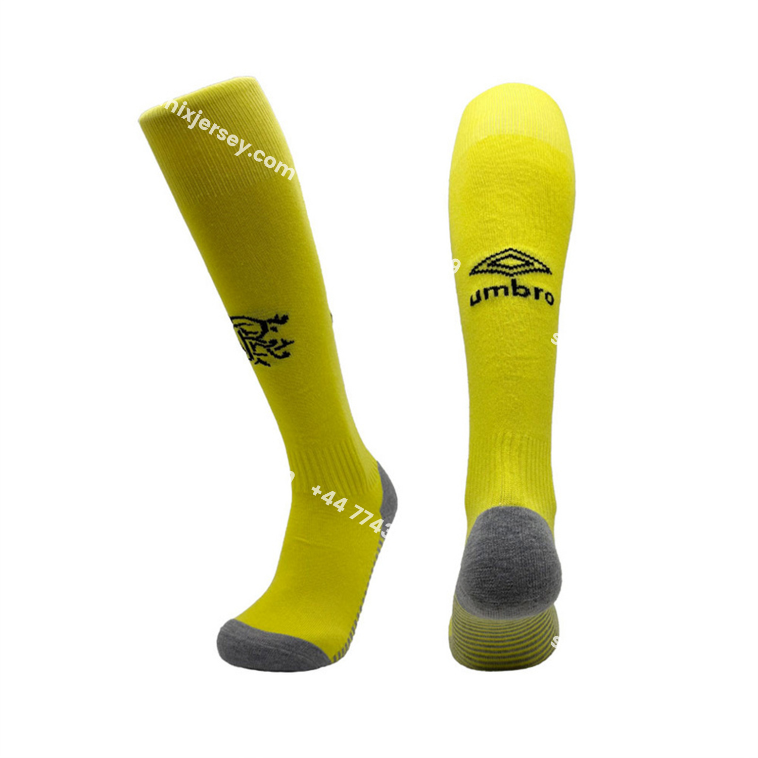 ManixJersey.com | Glasgow Rangers 25-26 Goalkeeper Socks - Yellow -Customize Name, Number and Patch | Worldwide Shipping