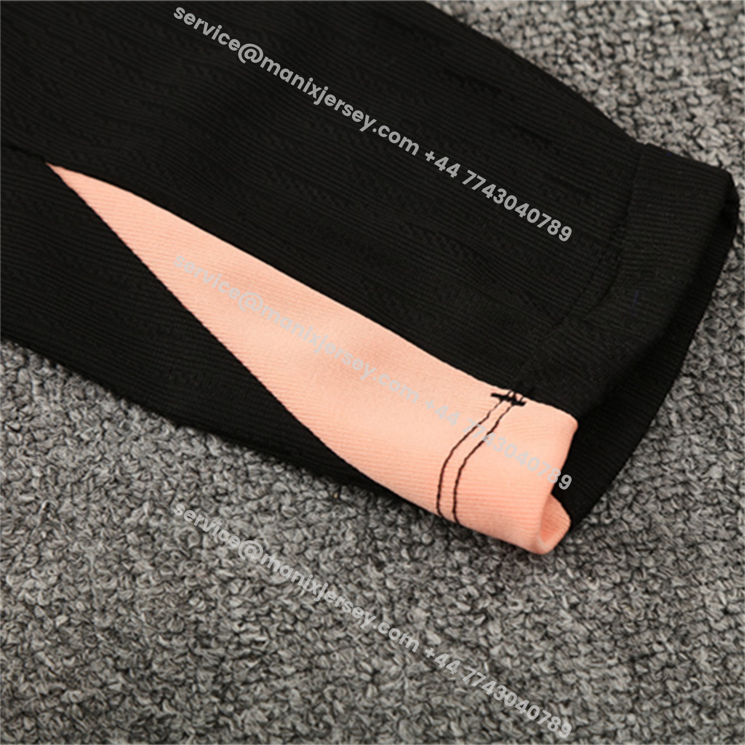 ManixJersey.com | France 25-26 Long Sleeve Training Set - Player Version - Black Top and Pants -Customize Name, Number and Patch | Worldwide Shipping