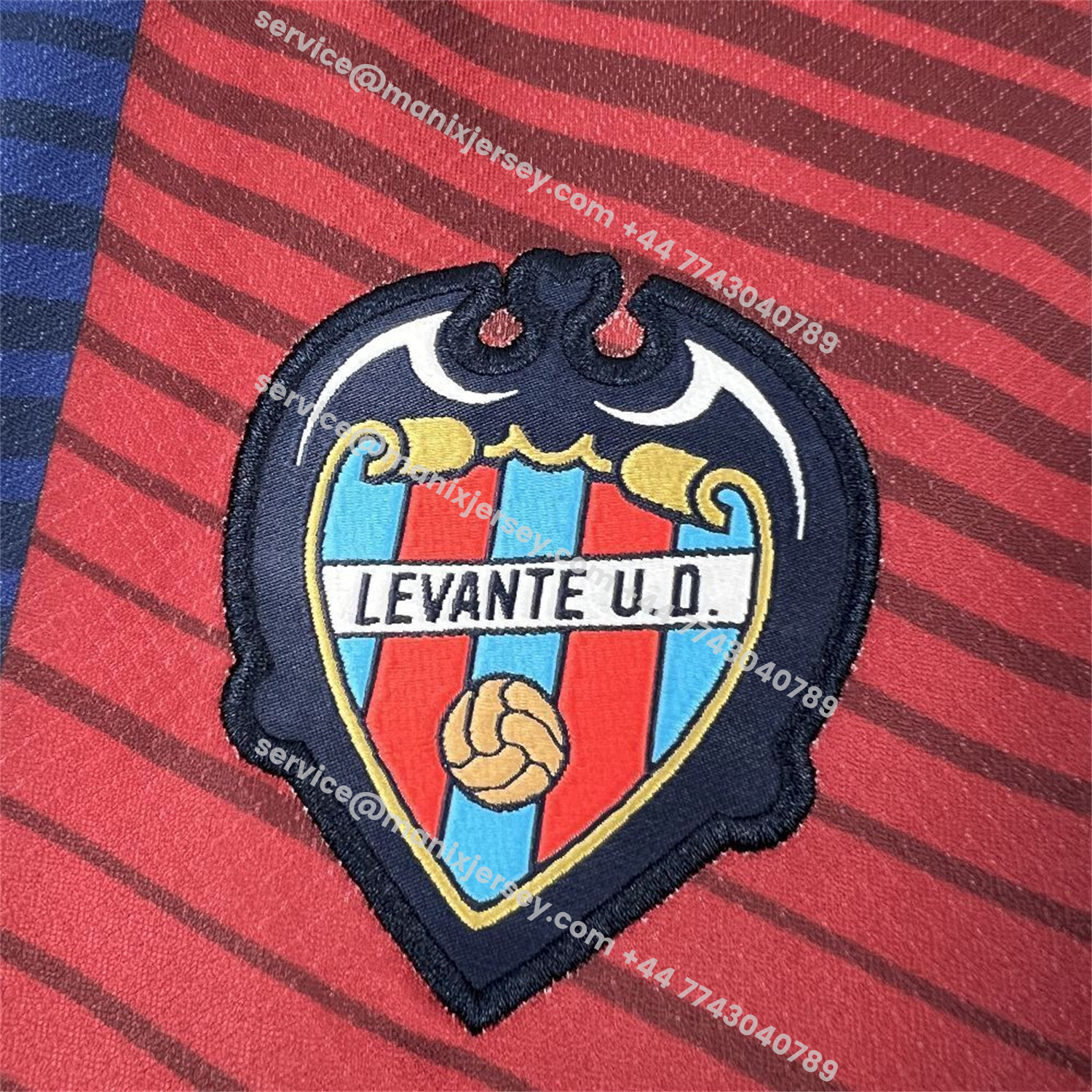 ManixJersey.com | Levante UD 25-26 Home Jersey - Fans Version -Customize Name, Number and Patch | Worldwide Shipping