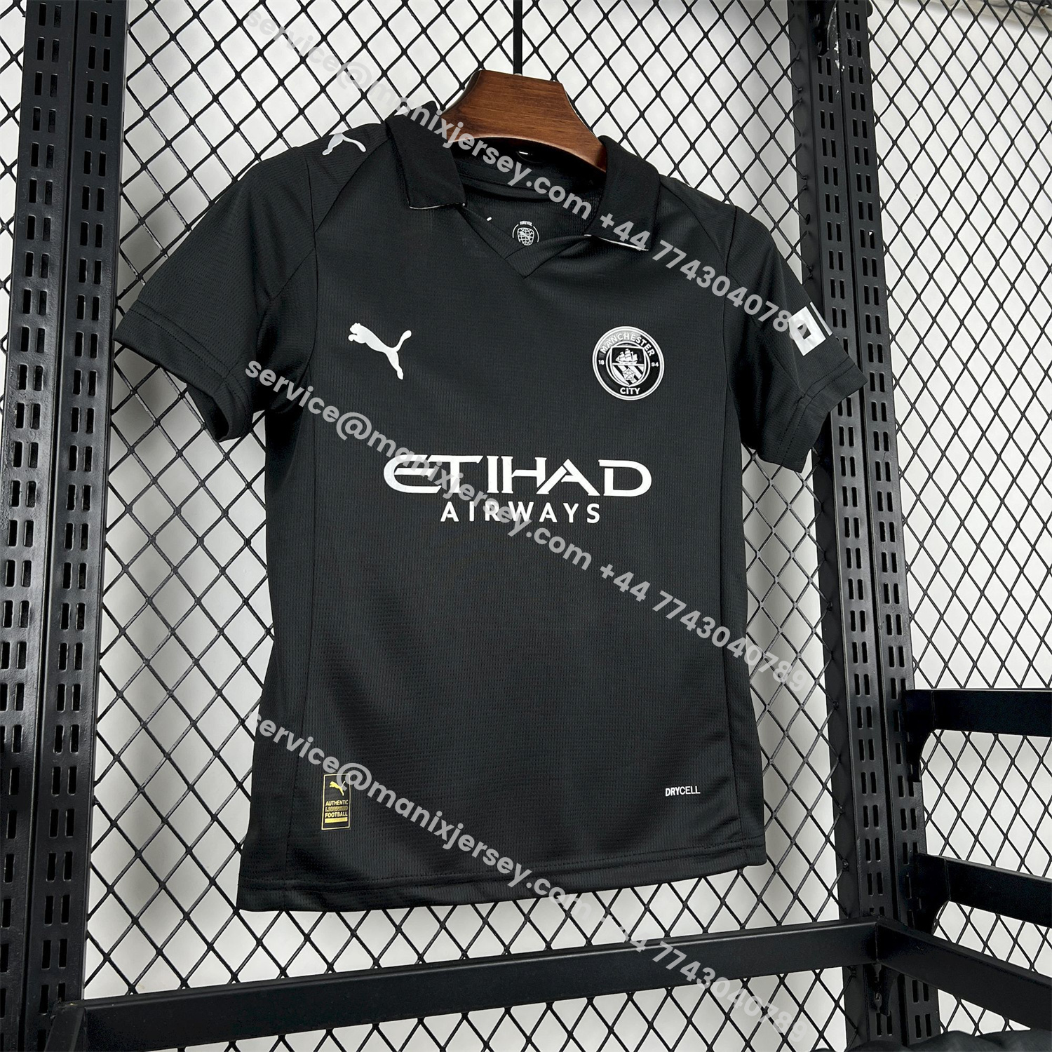 ManixJersey.com | Manchester City 25-26 Away Black Kids Kit -Customize Name, Number and Patch | Worldwide Shipping