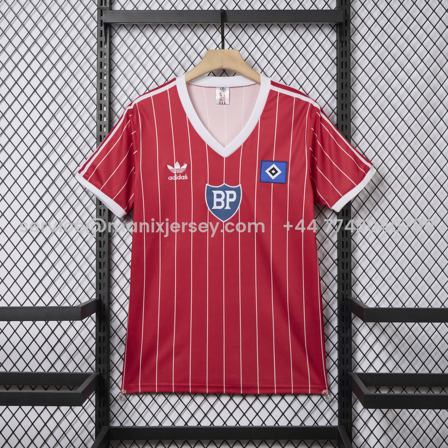 ManixJersey.com | Retro Hamburger SV 1984 Away Jersey -Customize Name, Number and Patch | Worldwide Shipping