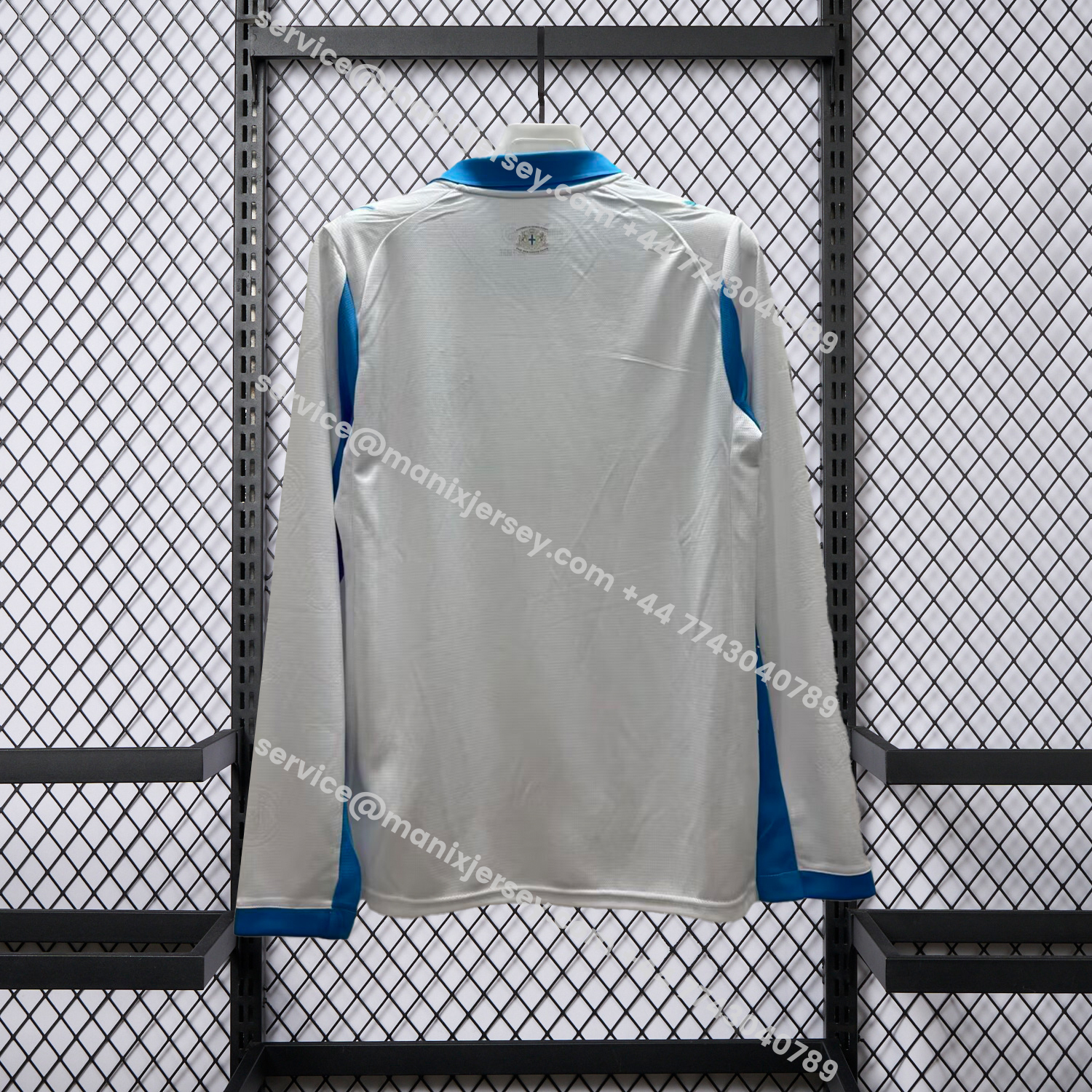 ManixJersey.com | Marseille 25-26 Home Long Sleeves Jersey - Fans Version -Customize Name, Number and Patch | Worldwide Shipping