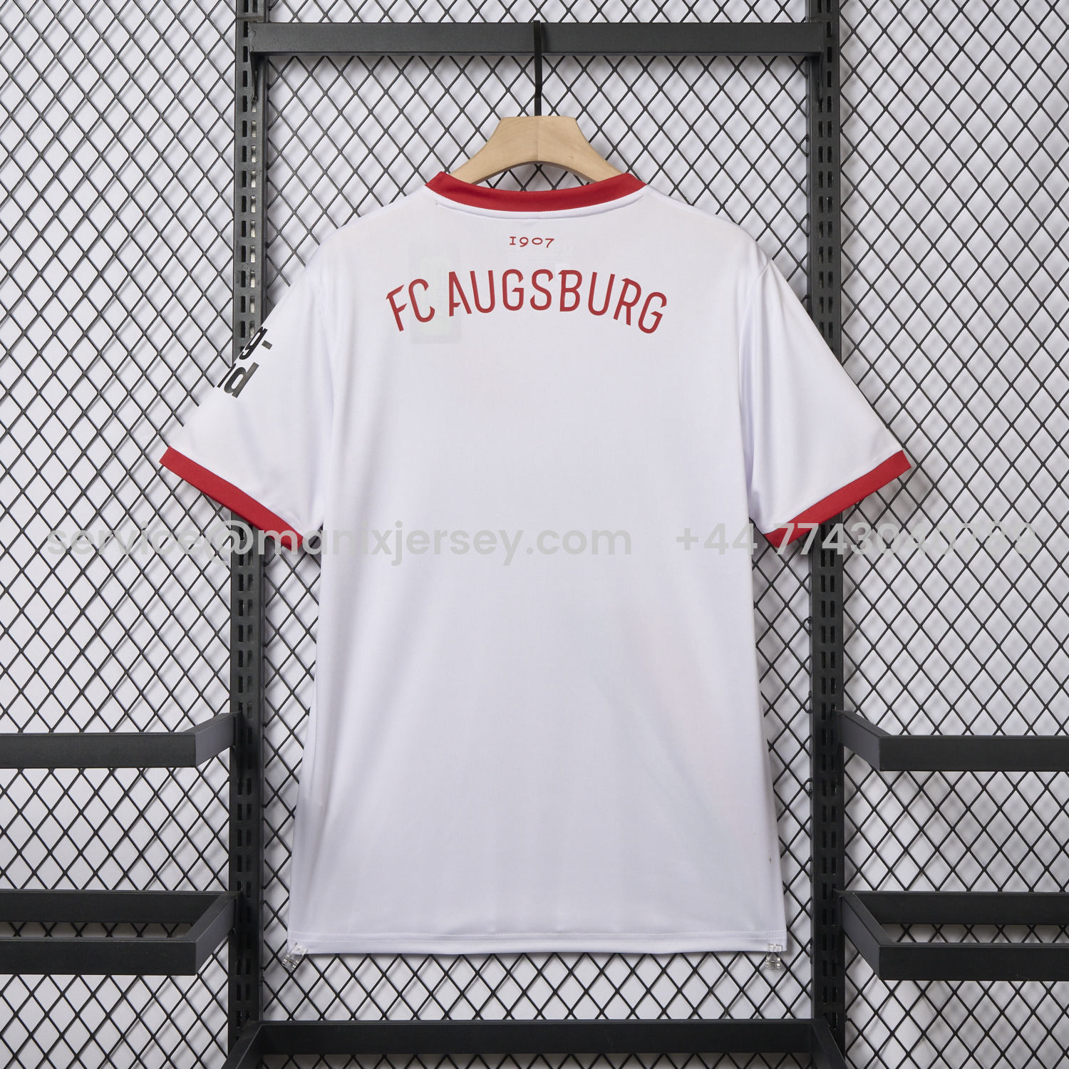 ManixJersey.com | Augsburg 25-26 Home Jersey - Fans Version -Customize Name, Number and Patch | Worldwide Shipping