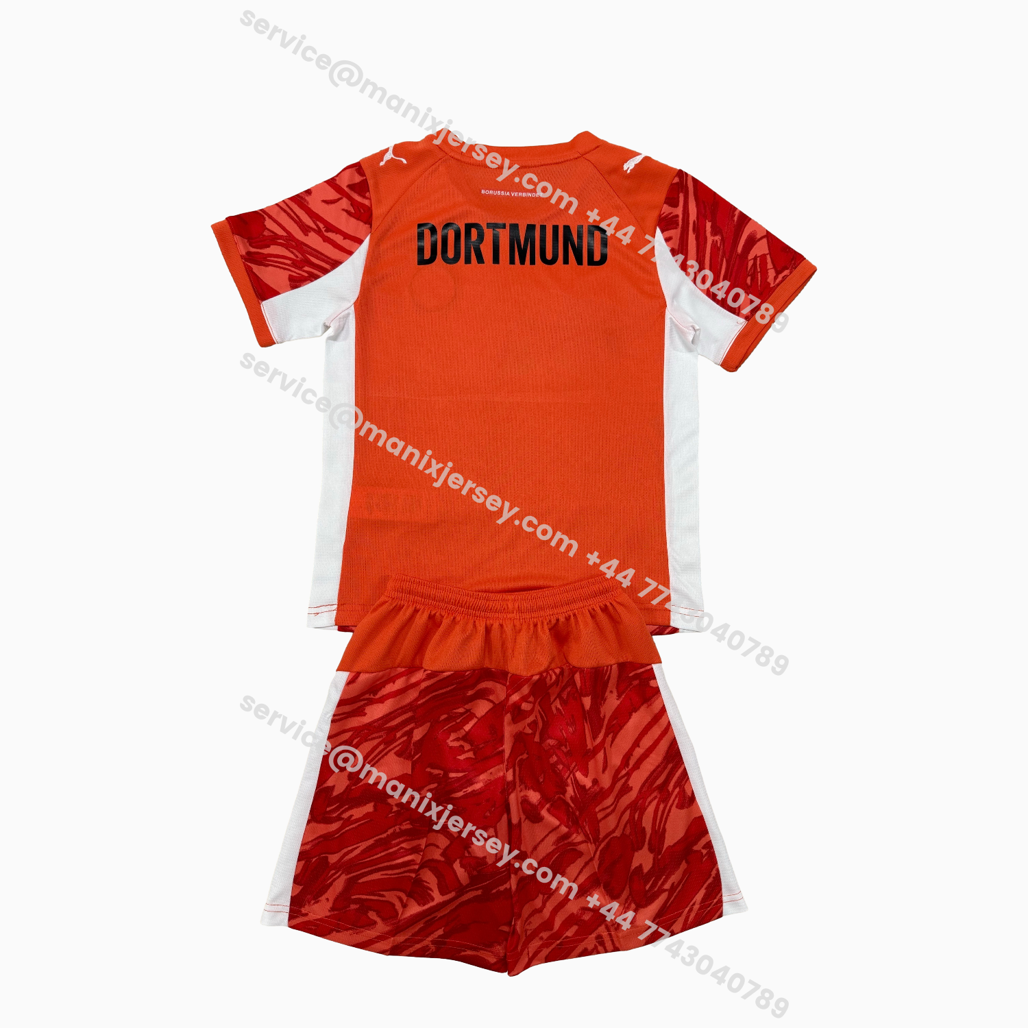 ManixJersey.com | Dortmund 25-26 Orange Goalkeeper Kids Kit -Customize Name, Number and Patch | Worldwide Shipping