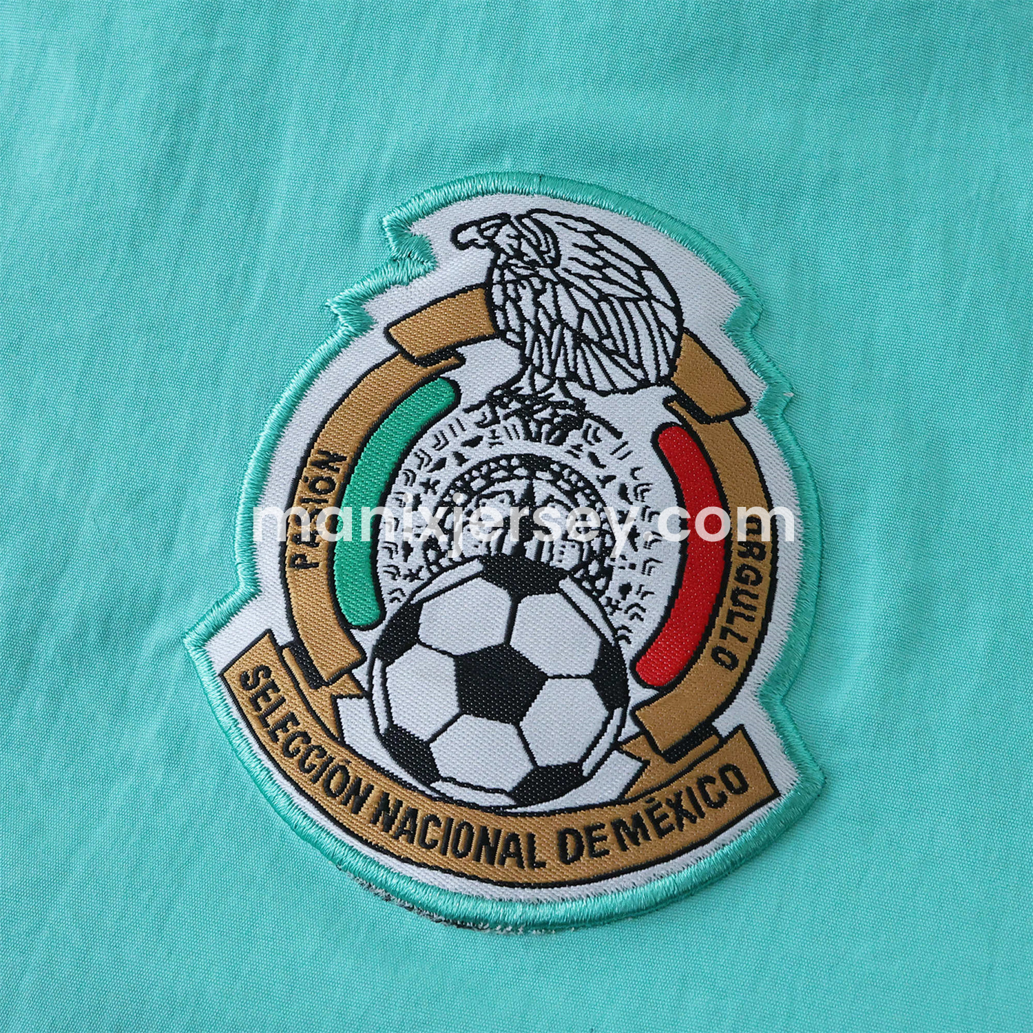 ManixJersey.com | Retro Mexico 1995 Retro Style Double Sided Reversible Windbreaker - Green & Blue -Customize Name, Number and Patch | Worldwide Shipping