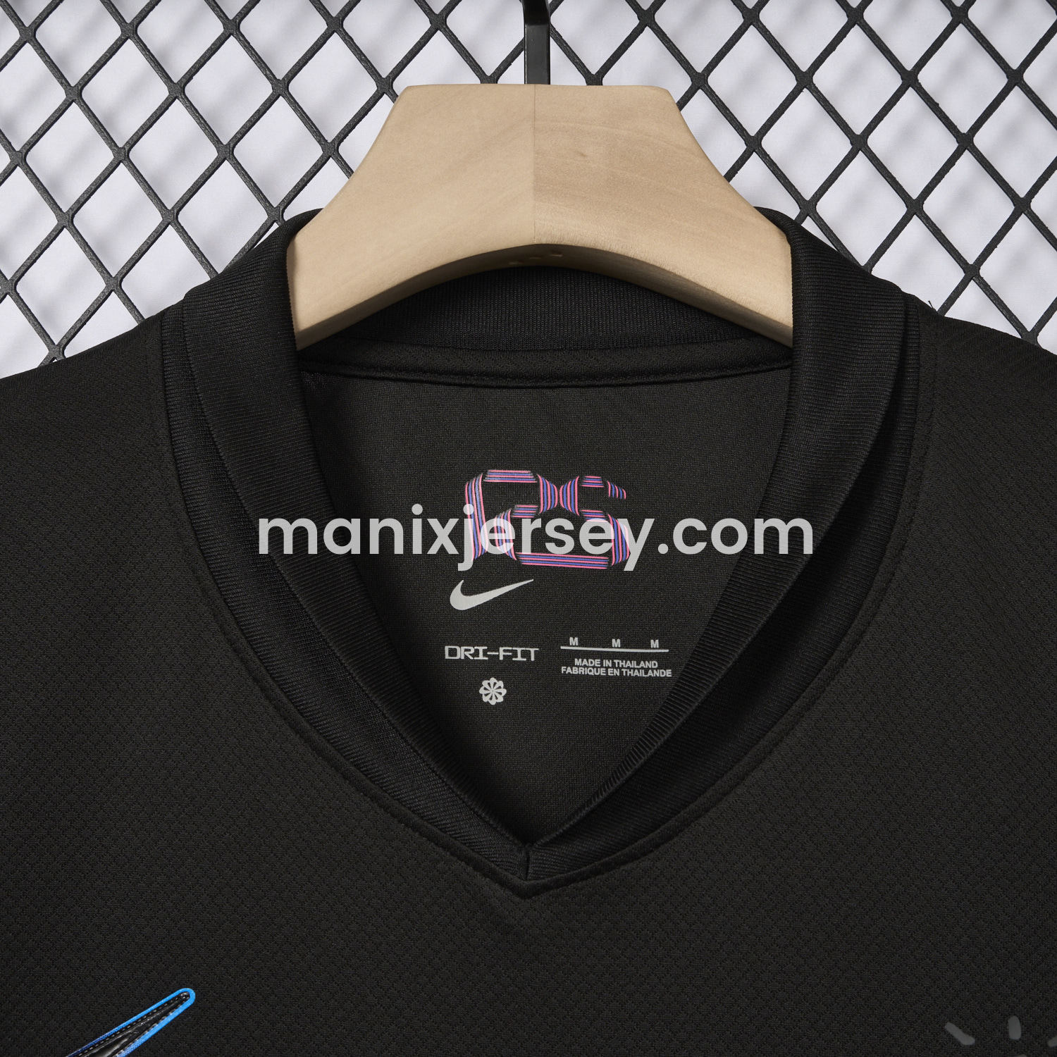 ManixJersey.com | Barcelona x Travis Scott 24-25 Away Pure Black Jersey - Fans Version -Customize Name, Number and Patch | Worldwide Shipping