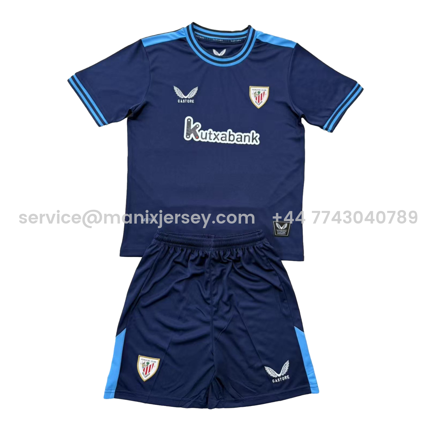 ManixJersey.com | Athletic Bilbao 25-26 Away Men's Adult Jersey Set - Fans Version -Customize Name, Number and Patch | Worldwide Shipping