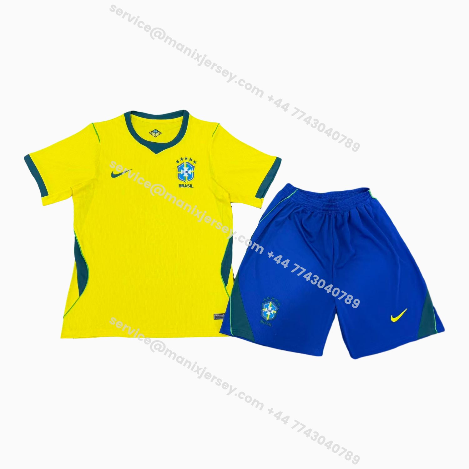 ManixJersey.com | Brazil 2026 Home Kids Kit -Customize Name, Number and Patch | Worldwide Shipping