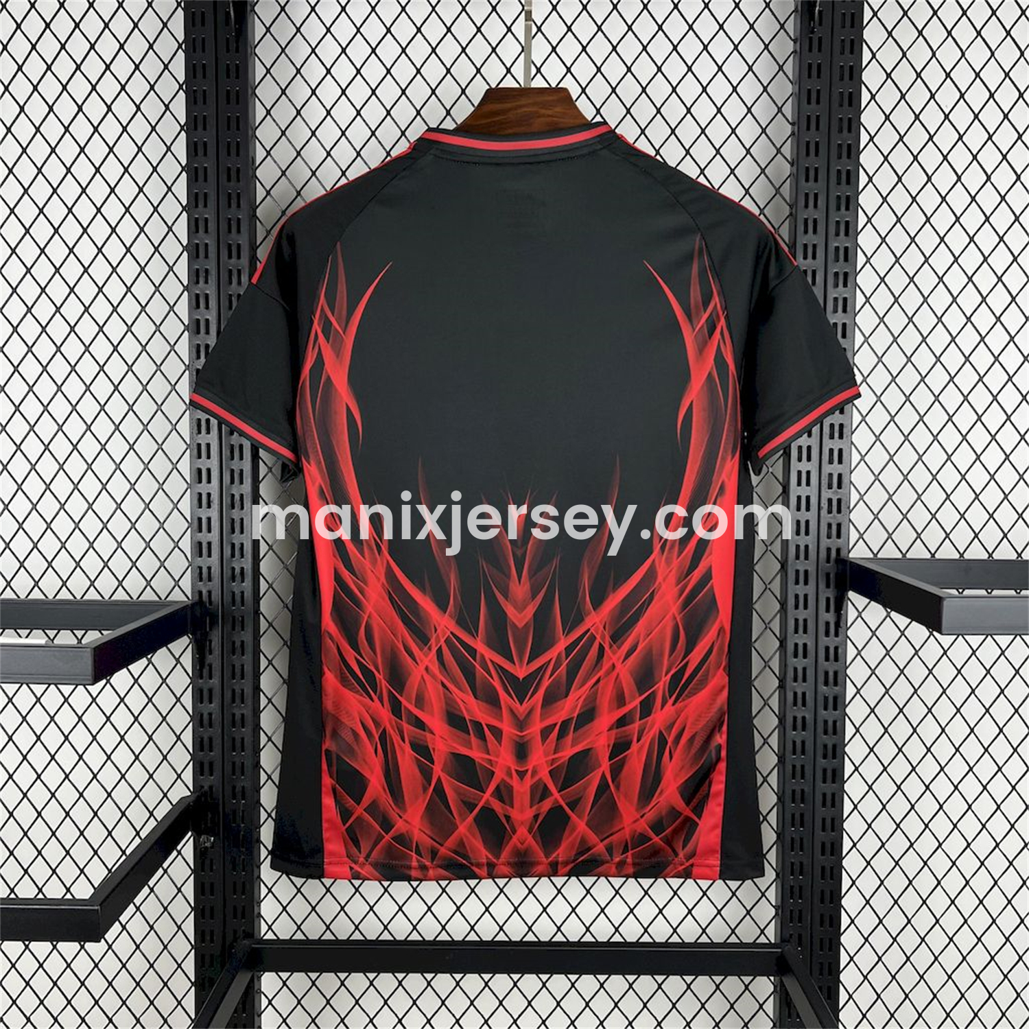 ManixJersey.com | Benfica 24-25 Black and Red Fire Special Edition Jersey - Fans Version -Customize Name, Number and Patch | Worldwide Shipping
