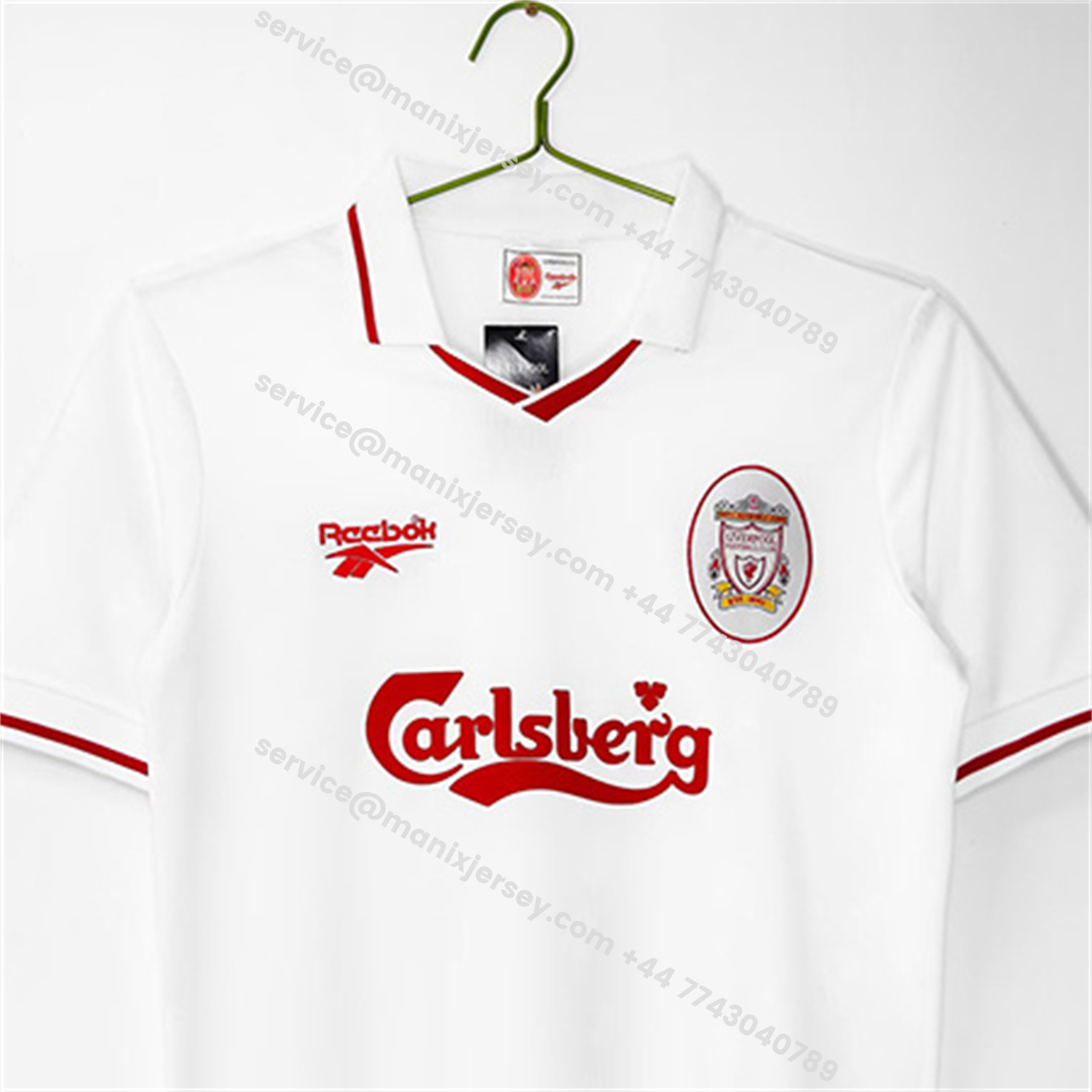 Retro Liver.pool 1996-97 Away White Jersey:football jersey mysite: unitedjerseyfootball 邓江浪:football