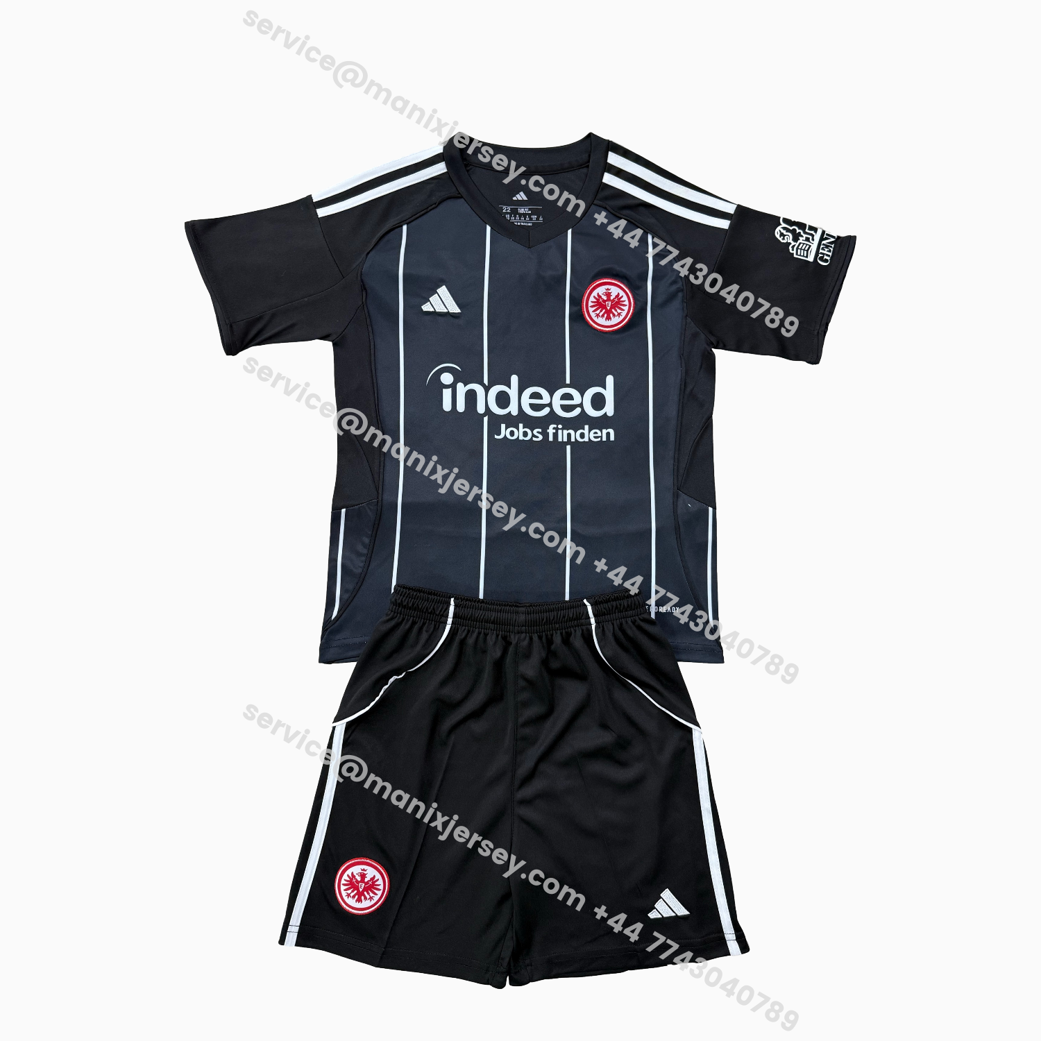 ManixJersey.com | Frankfurt 25-26 Champions League Home Men's Adult Jersey Set - Fans Version -Customize Name, Number and Patch | Worldwide Shipping