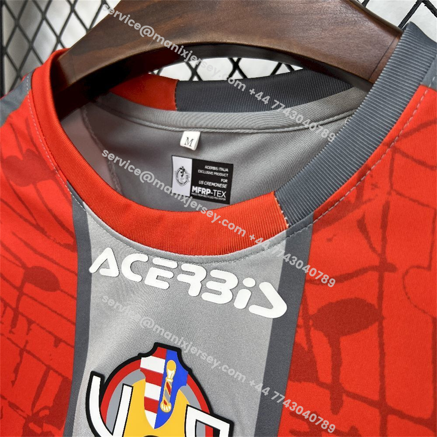 ManixJersey.com | Cremonese 25-26 Home Jersey - Fans Version -Customize Name, Number and Patch | Worldwide Shipping