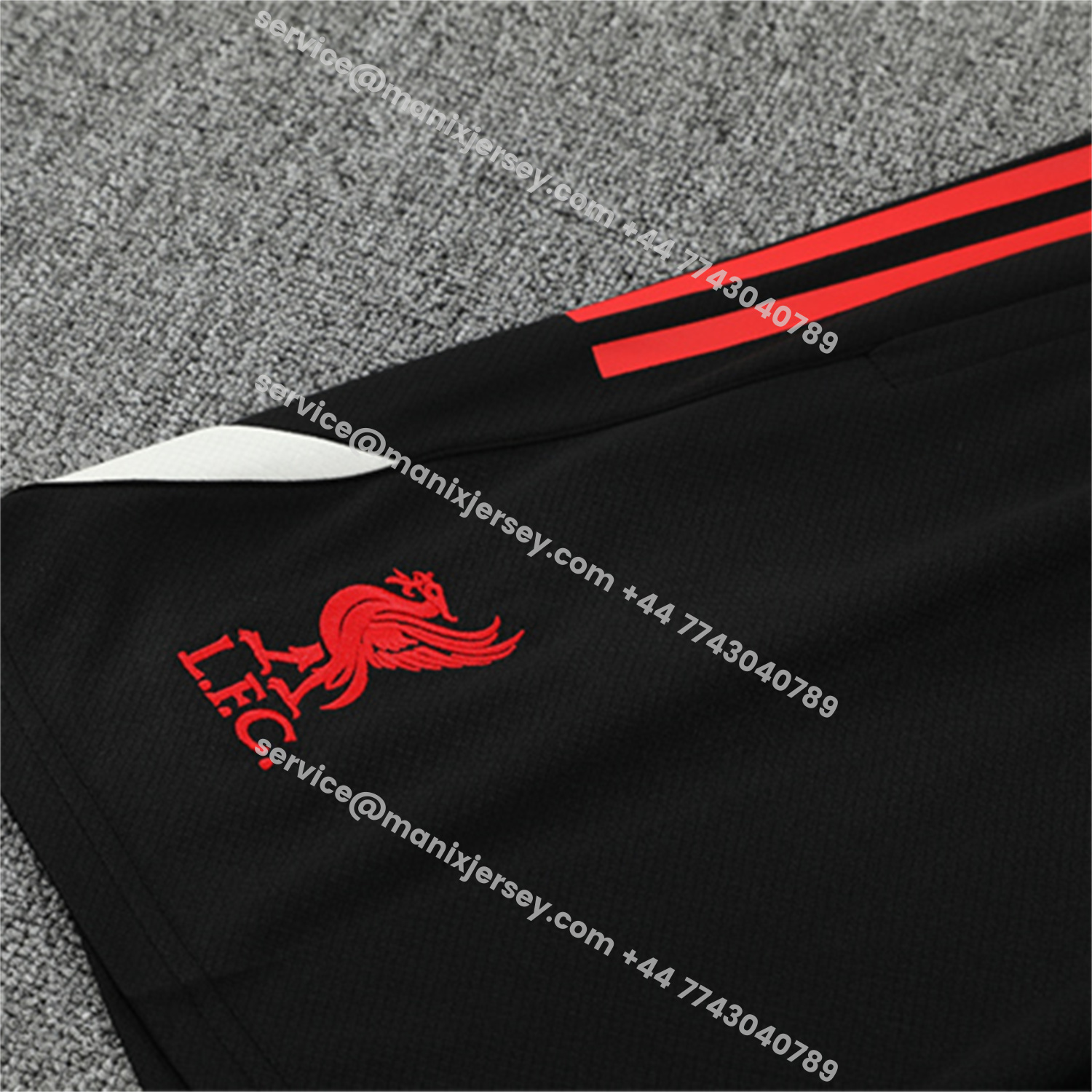 ManixJersey.com | Arsenal 25-26 Short-Sleeve Training Set - Red Top & Black Shorts -Customize Name, Number and Patch | Worldwide Shipping