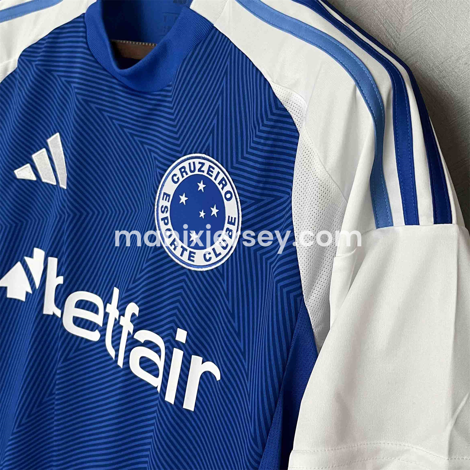 ManixJersey.com | Cruzeiro 25-26 Home Jersey - Fans Version -Customize Name, Number and Patch | Worldwide Shipping