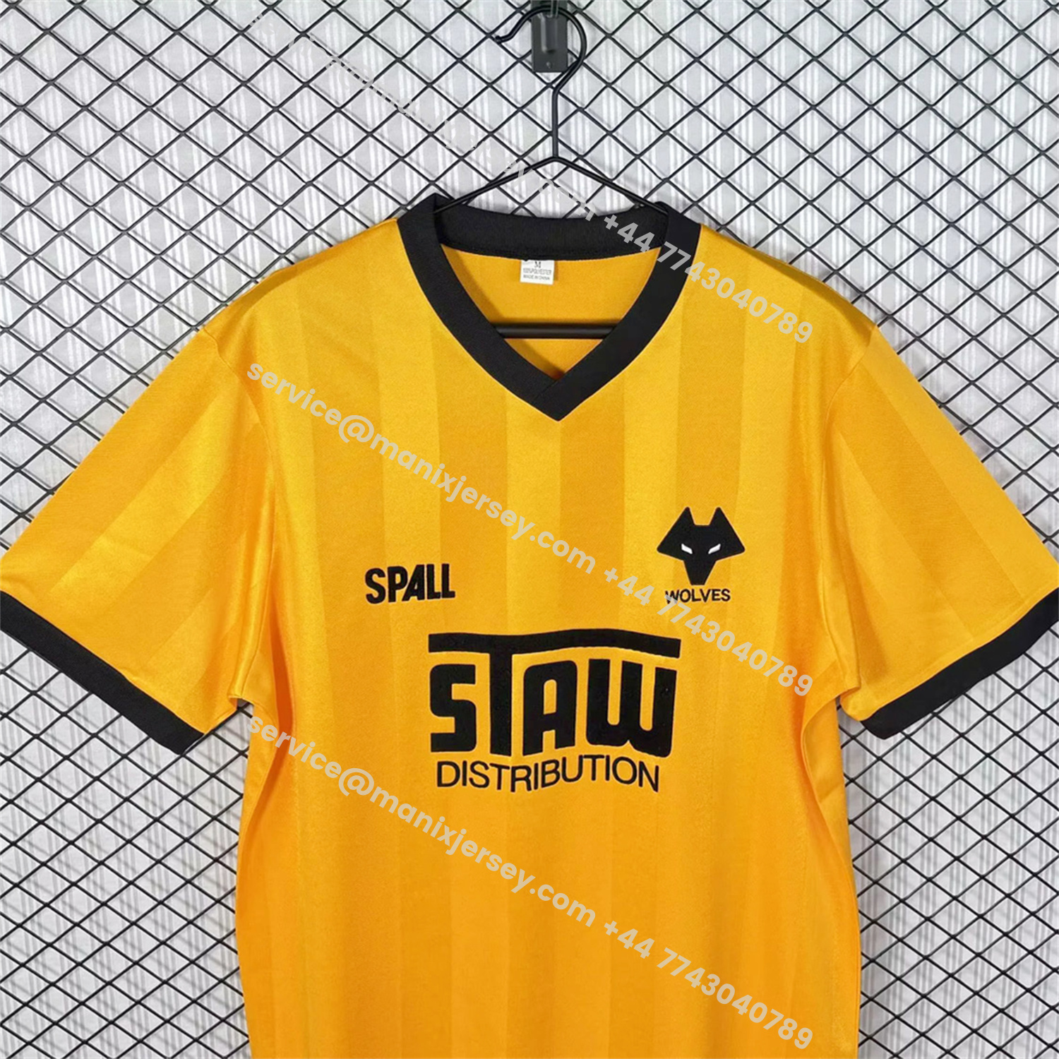 ManixJersey.com | Retro Wolverhampton Wanderers Wolves 1986-88 Home Jersey -Customize Name, Number and Patch | Worldwide Shipping