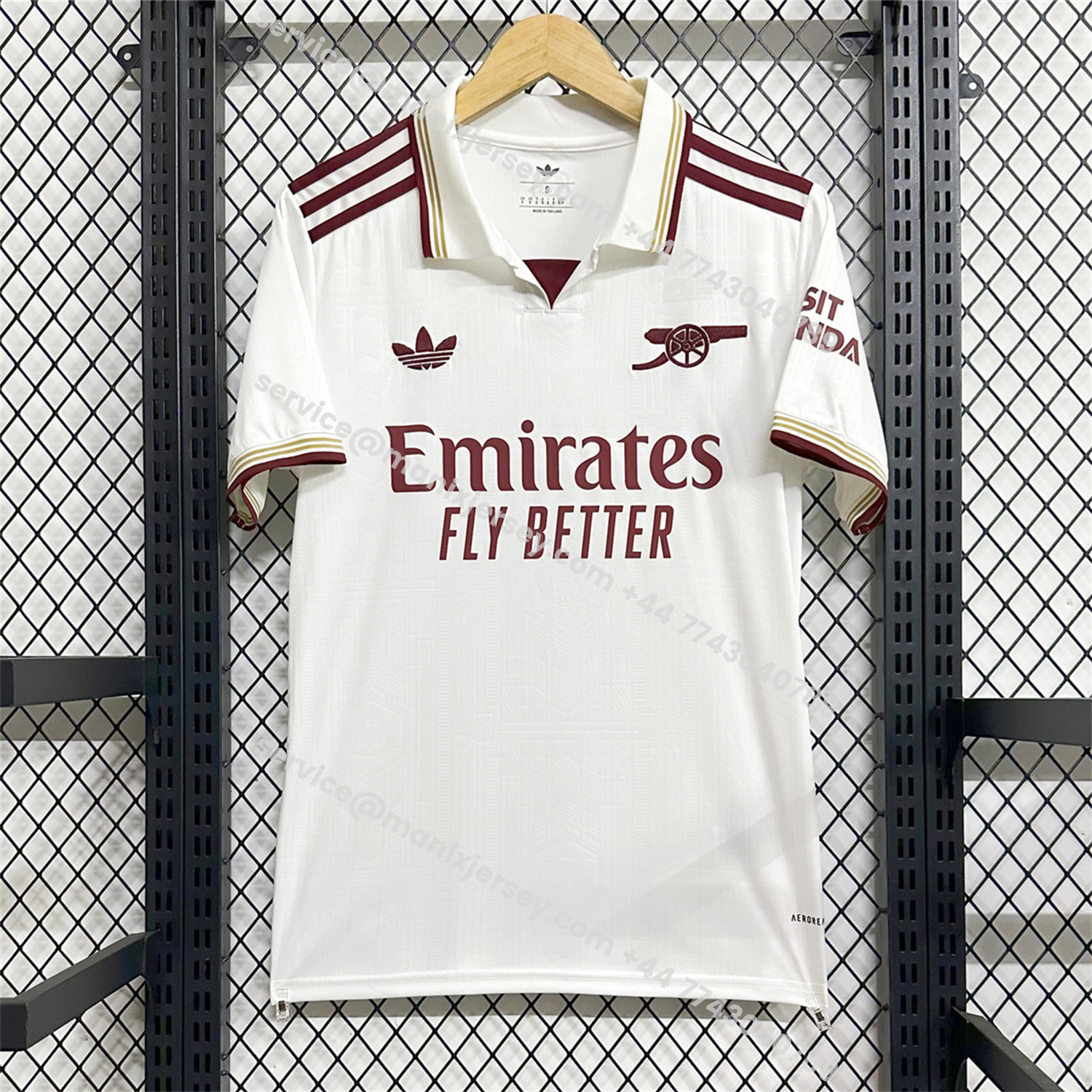 ManixJersey.com | Arsenal 25-26 Third White Jersey - Fans Version -Customize Name, Number and Patch | Worldwide Shipping
