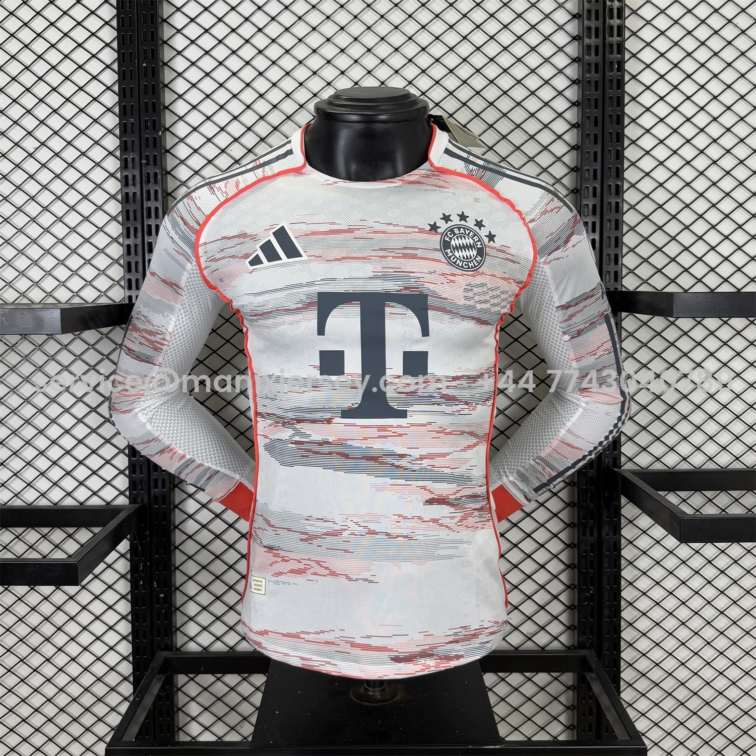ManixJersey.com | Bayern Munich 25-26 Away Long Sleeves Jersey - Player Version -Customize Name, Number and Patch | Worldwide Shipping