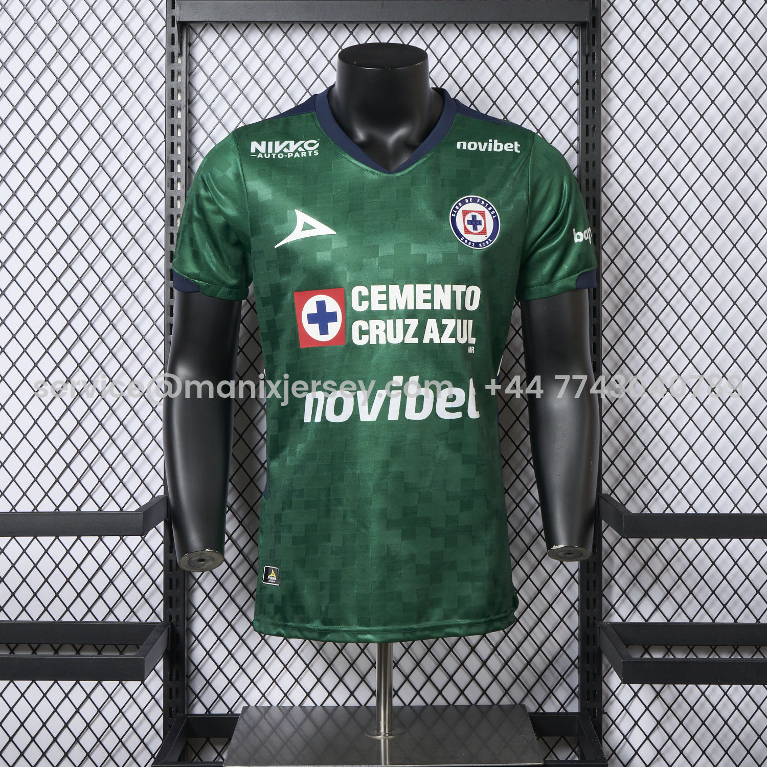 ManixJersey.com | Cruz Azul 25-26 Goalkeeper Green Jersey - Player Version -Customize Name, Number and Patch | Worldwide Shipping