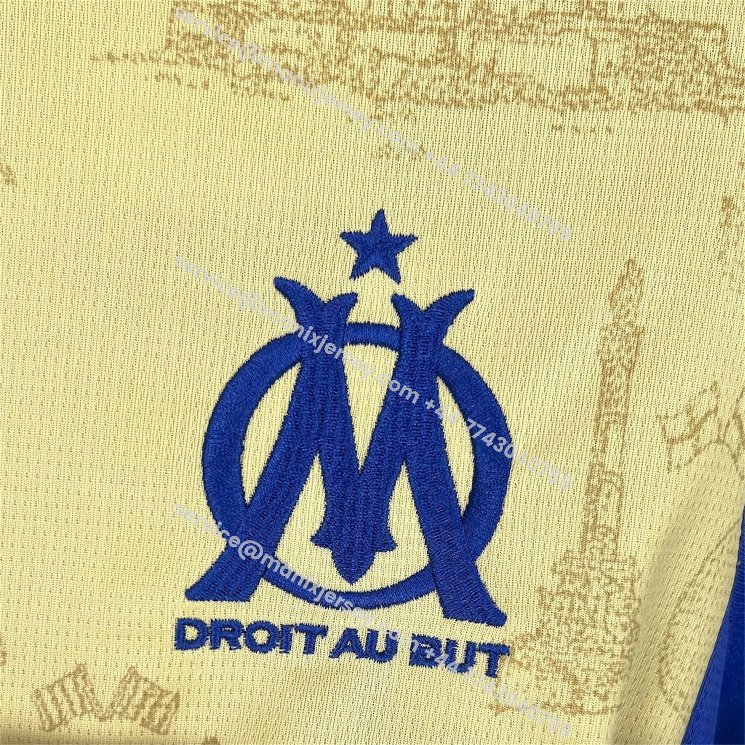 ManixJersey.com | Marseille 25-26 Fourth Jersey - Fans Version -Customize Name, Number and Patch | Worldwide Shipping