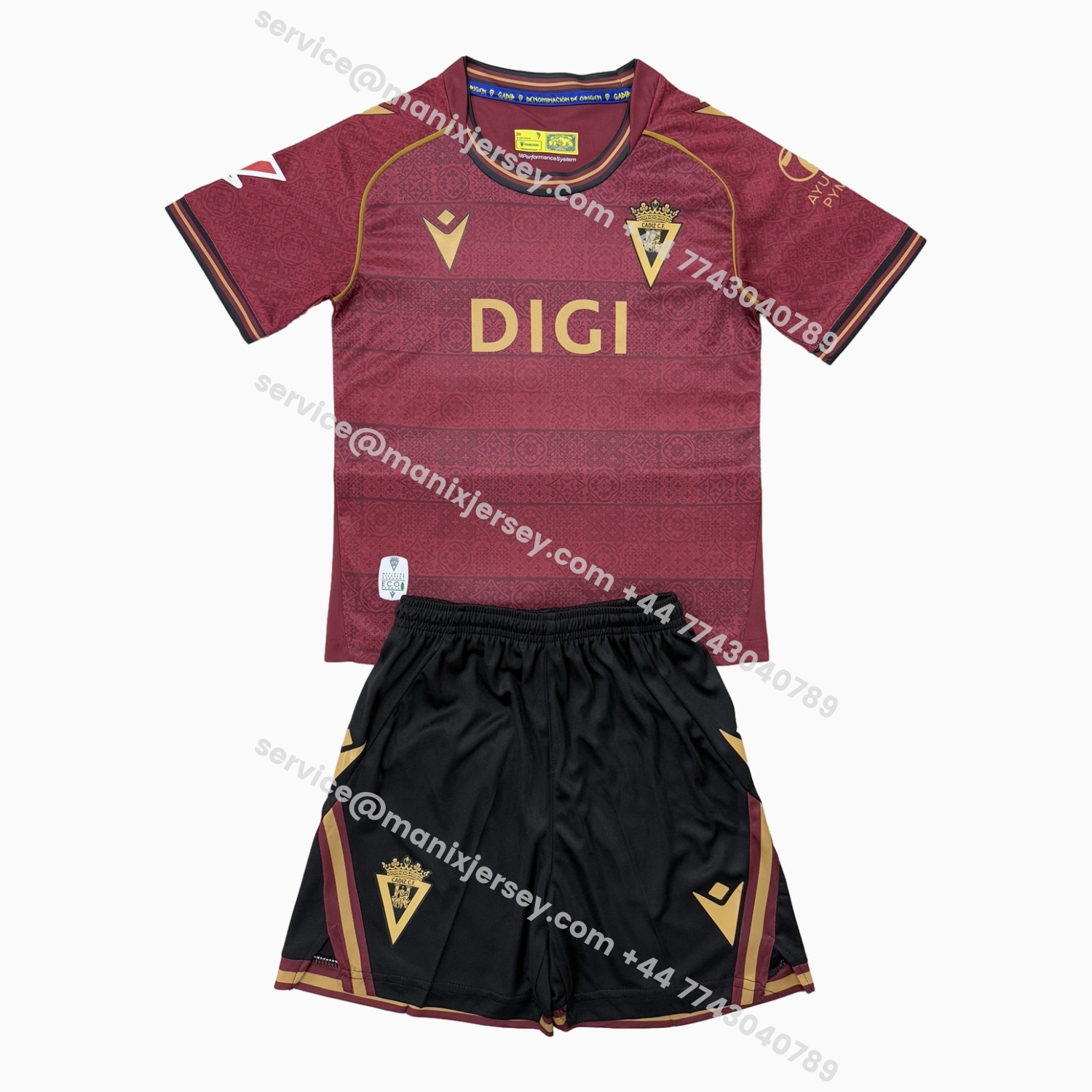 ManixJersey.com | Cádiz 25-26 Away Kids Kit -Customize Name, Number and Patch | Worldwide Shipping