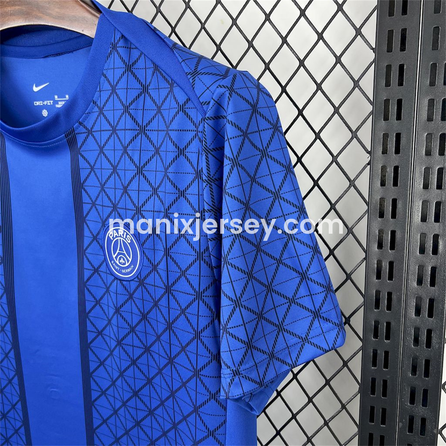 ManixJersey.com | Paris Saint-Germain PSG 25-26 Blue Pre-Match Training Jersey - Fans Version -Customize Name, Number and Patch | Worldwide Shipping
