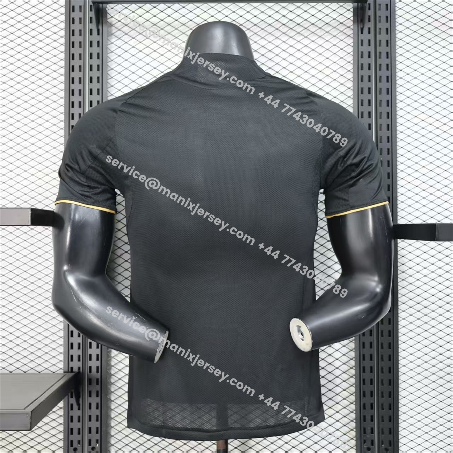 ManixJersey.com | Fulham 25-26 Third Black Jersey - Player Version -Customize Name, Number and Patch | Worldwide Shipping