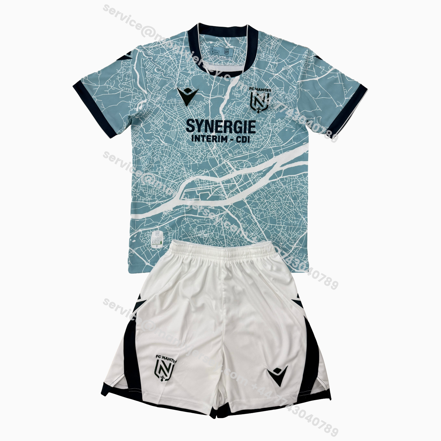 ManixJersey.com | Nantes 25-26 Away Kids Kit -Customize Name, Number and Patch | Worldwide Shipping