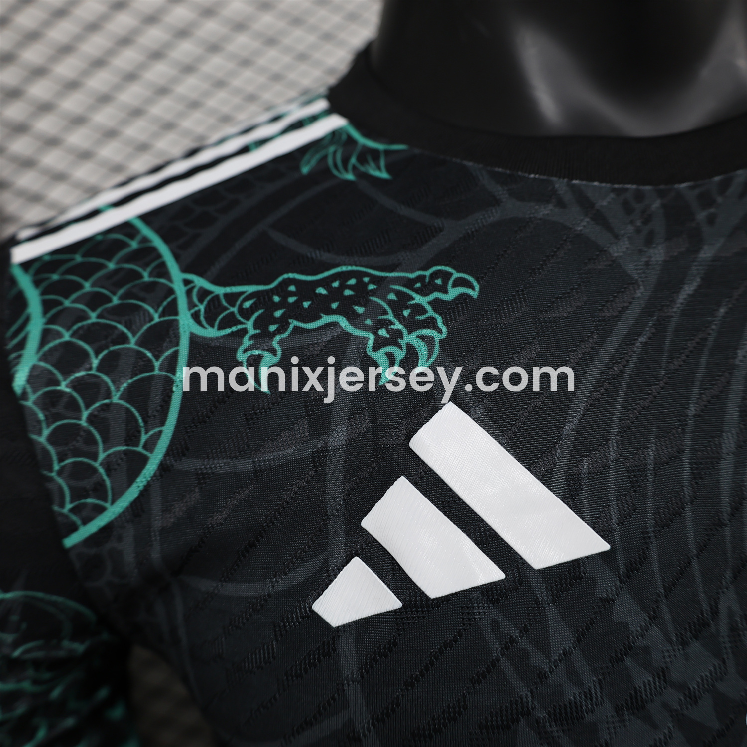 ManixJersey.com | Real Madrid 24-25 Black and Green Loong Jersey - Player Version -Customize Name, Number and Patch | Worldwide Shipping