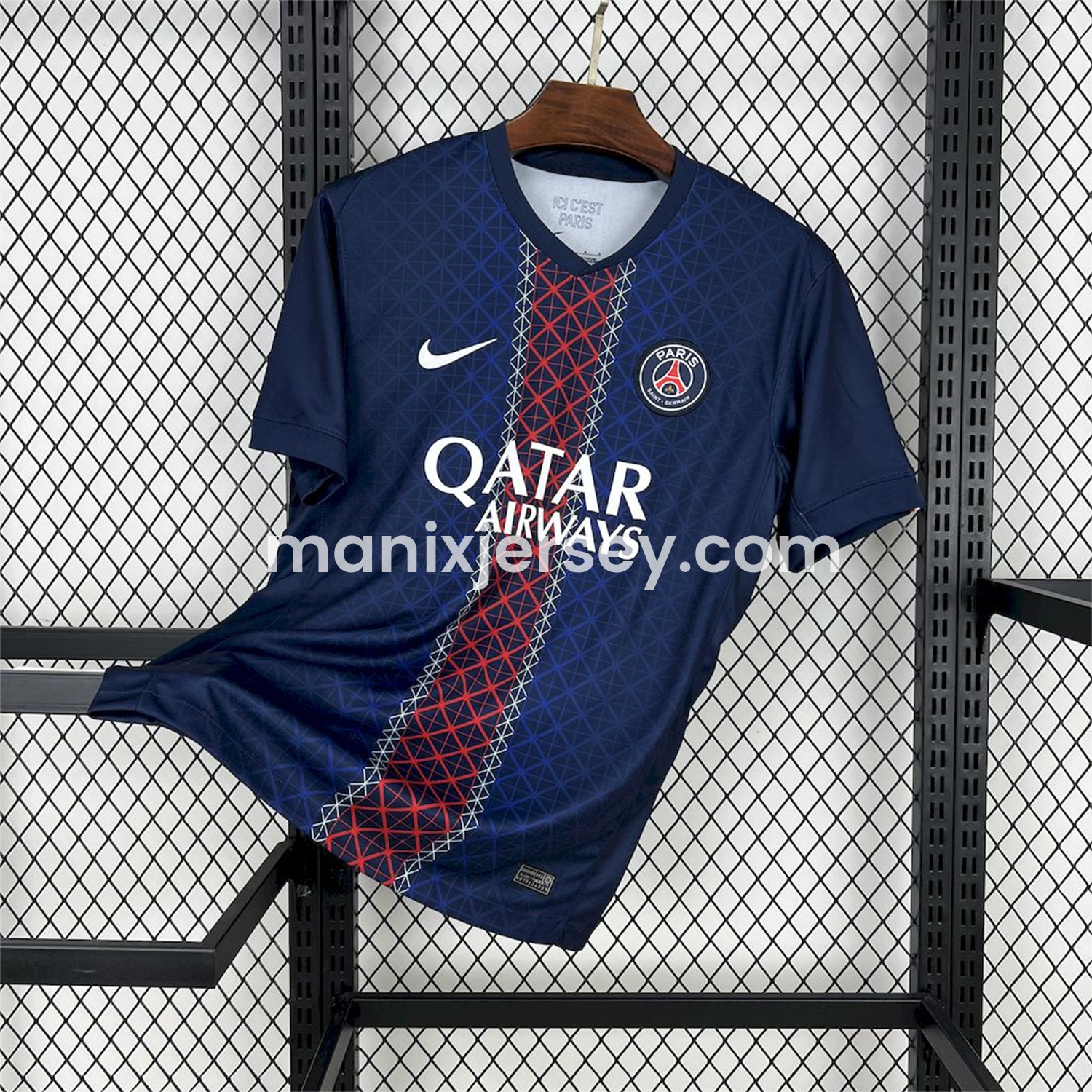 ManixJersey.com | Paris Saint-Germain PSG 25-26 Home Jersey - Fans Version -Customize Name, Number and Patch | Worldwide Shipping