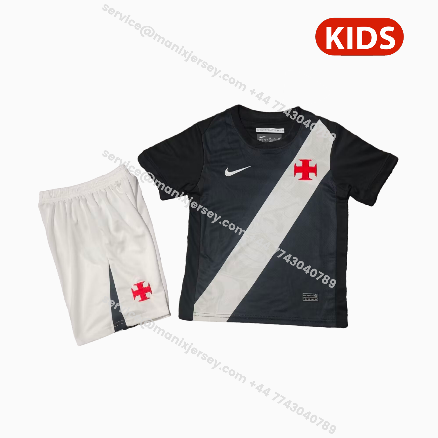 Vasco da Gama 26-27 Home Unsponsored Kids Kit:football jersey mysite: unitedjerseyfootball 邓江浪:football