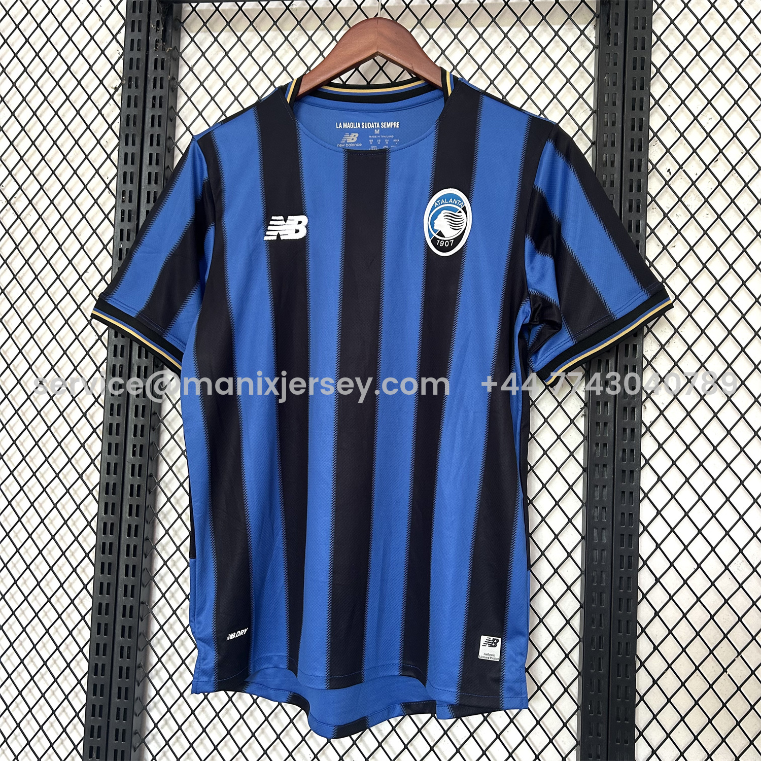 ManixJersey.com | Atalanta 25-26 Home Unsponsored Jersey - Fans Version -Customize Name, Number and Patch | Worldwide Shipping
