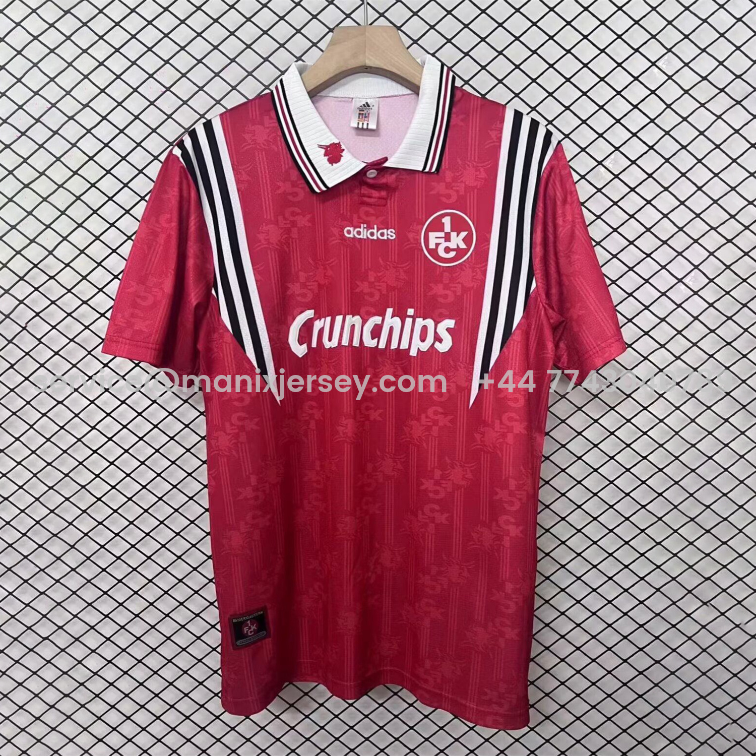 ManixJersey.com | Retro Kaiserslautern 1997-98 Home Jersey - Fans Version -Customize Name, Number and Patch | Worldwide Shipping