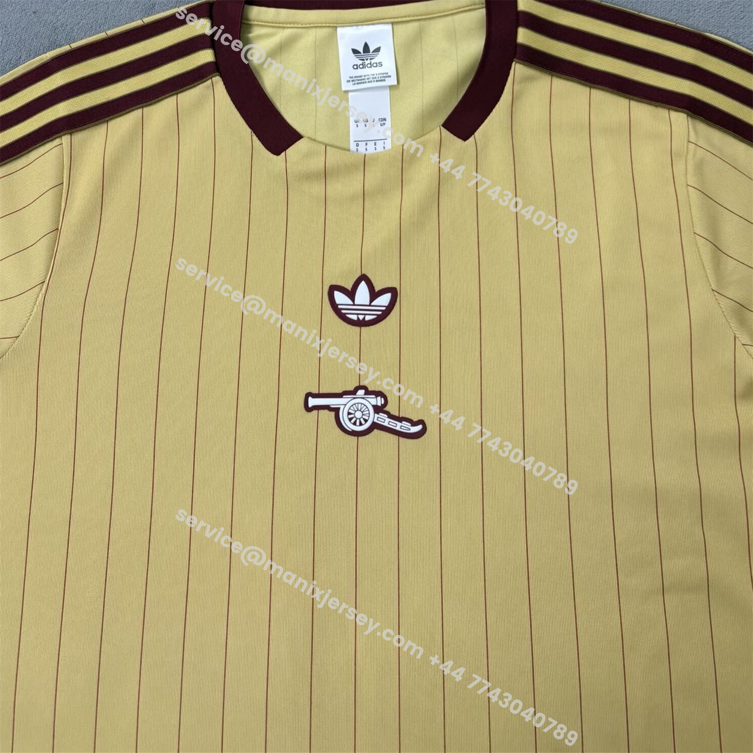 ManixJersey.com | Arsenal 25-26 Trefoil Yellow Travel Jersey - Fans Version -Customize Name, Number and Patch | Worldwide Shipping