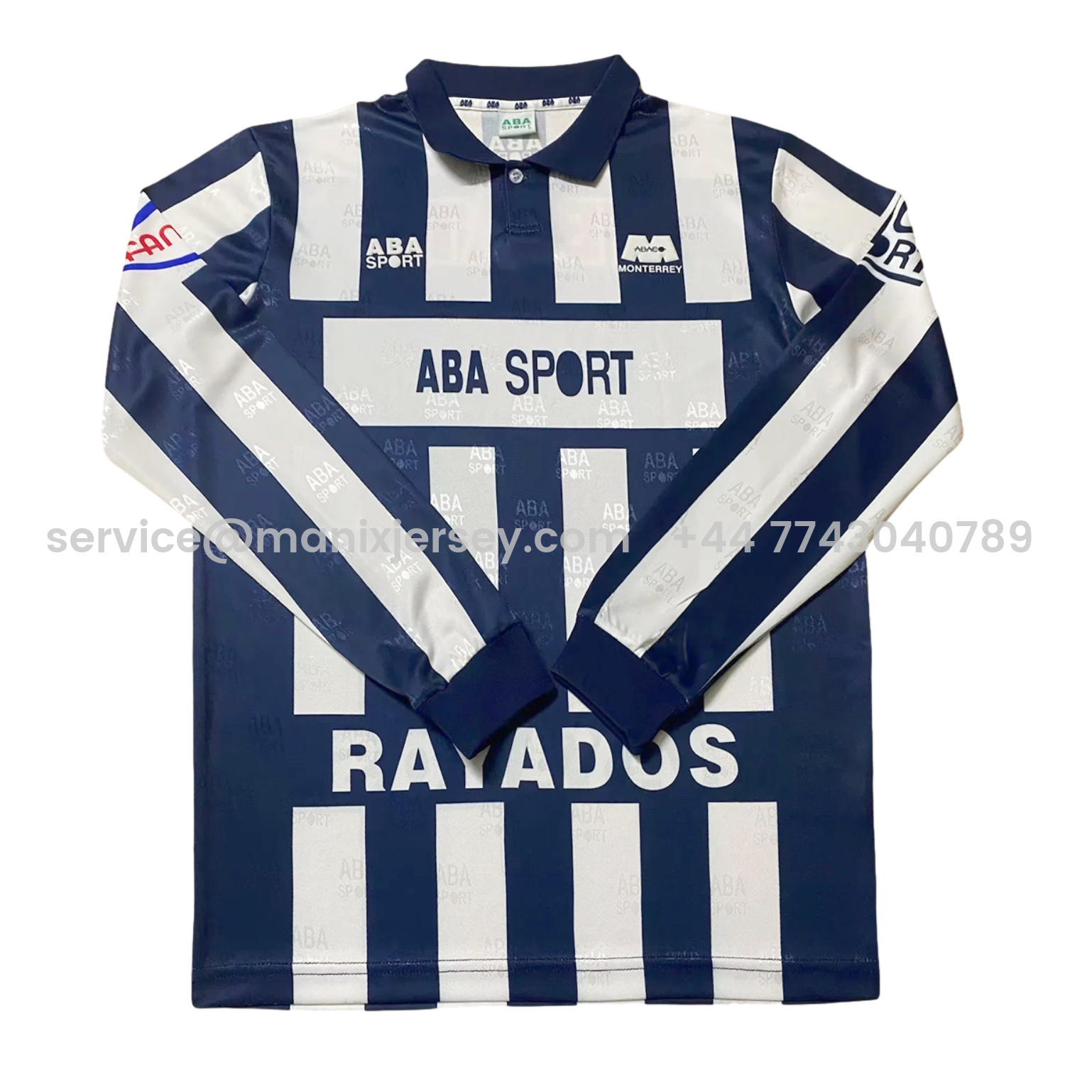 ManixJersey.com | Retro Rayados Monterrey 1997-98 Home Long Sleeves Jersey -Customize Name, Number and Patch | Worldwide Shipping