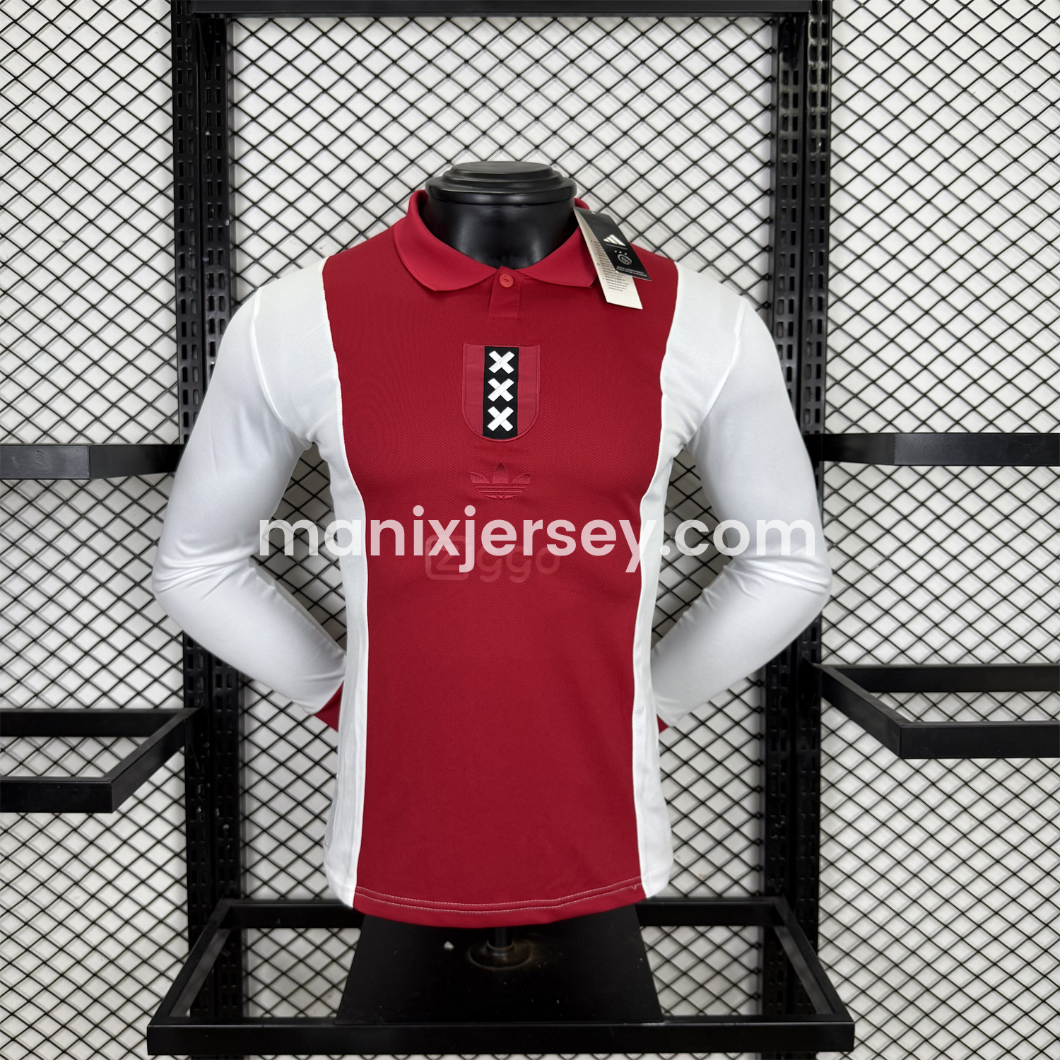 ManixJersey.com | Ajax 2025 125-Year Anniversary Long Sleeves Jersey - Player Version -Customize Name, Number and Patch | Worldwide Shipping