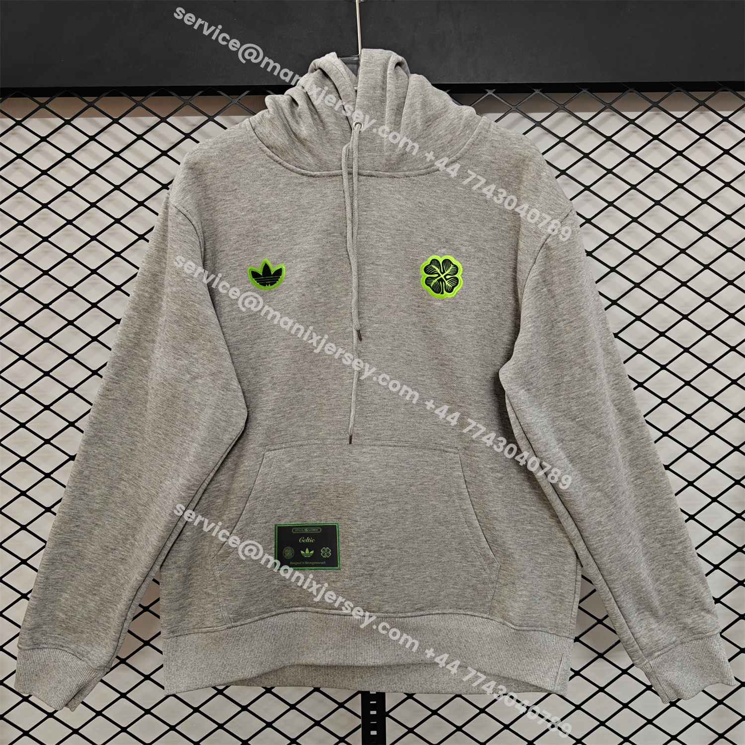 ManixJersey.com | Celtic 25-26 Originals Terrace Icon Unisex Pullover Hoodie -Customize Name, Number and Patch | Worldwide Shipping
