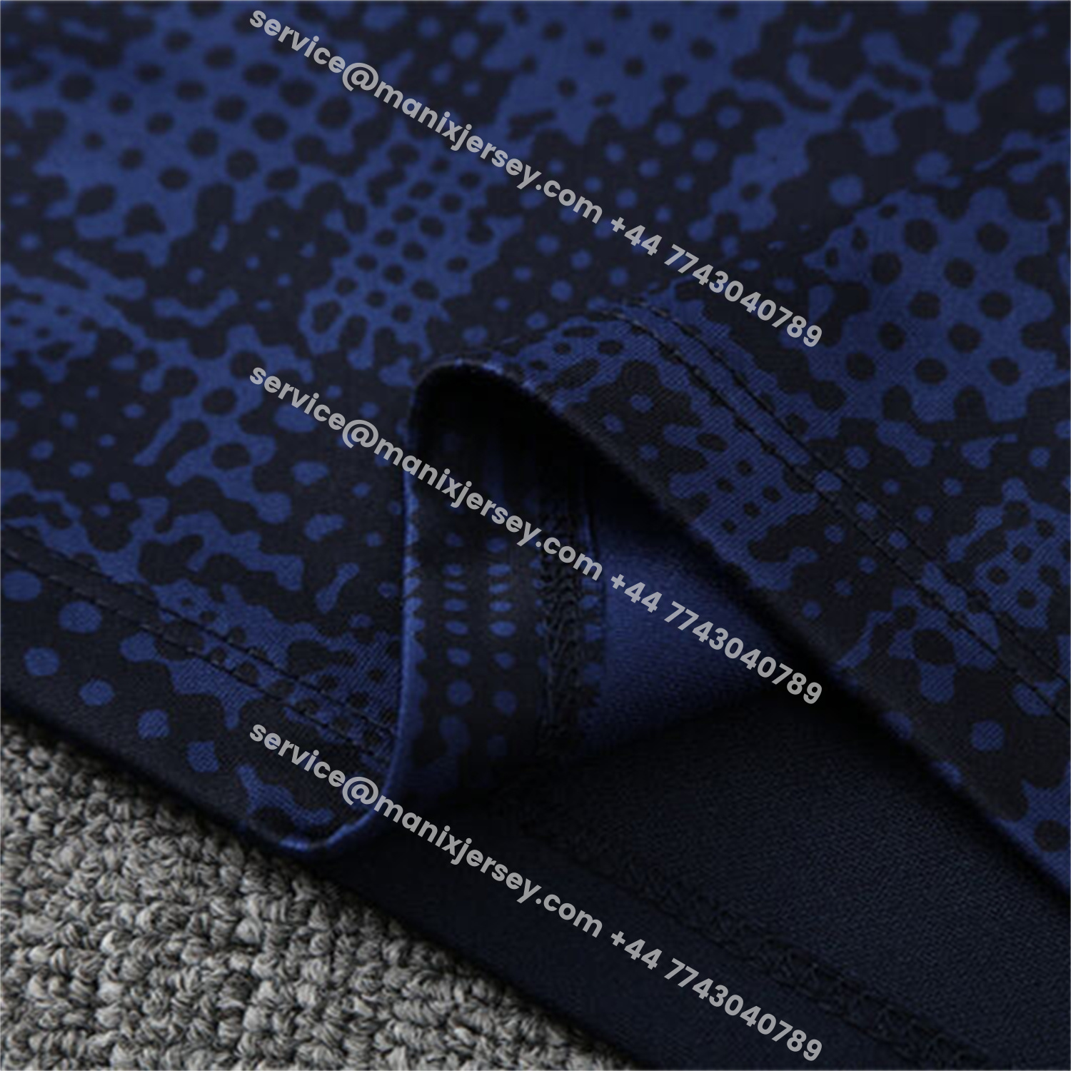 ManixJersey.com | Marseille 25-26 Long Sleeve Training Set - Royal Blue Top & Royal Blue Pants -Customize Name, Number and Patch | Worldwide Shipping