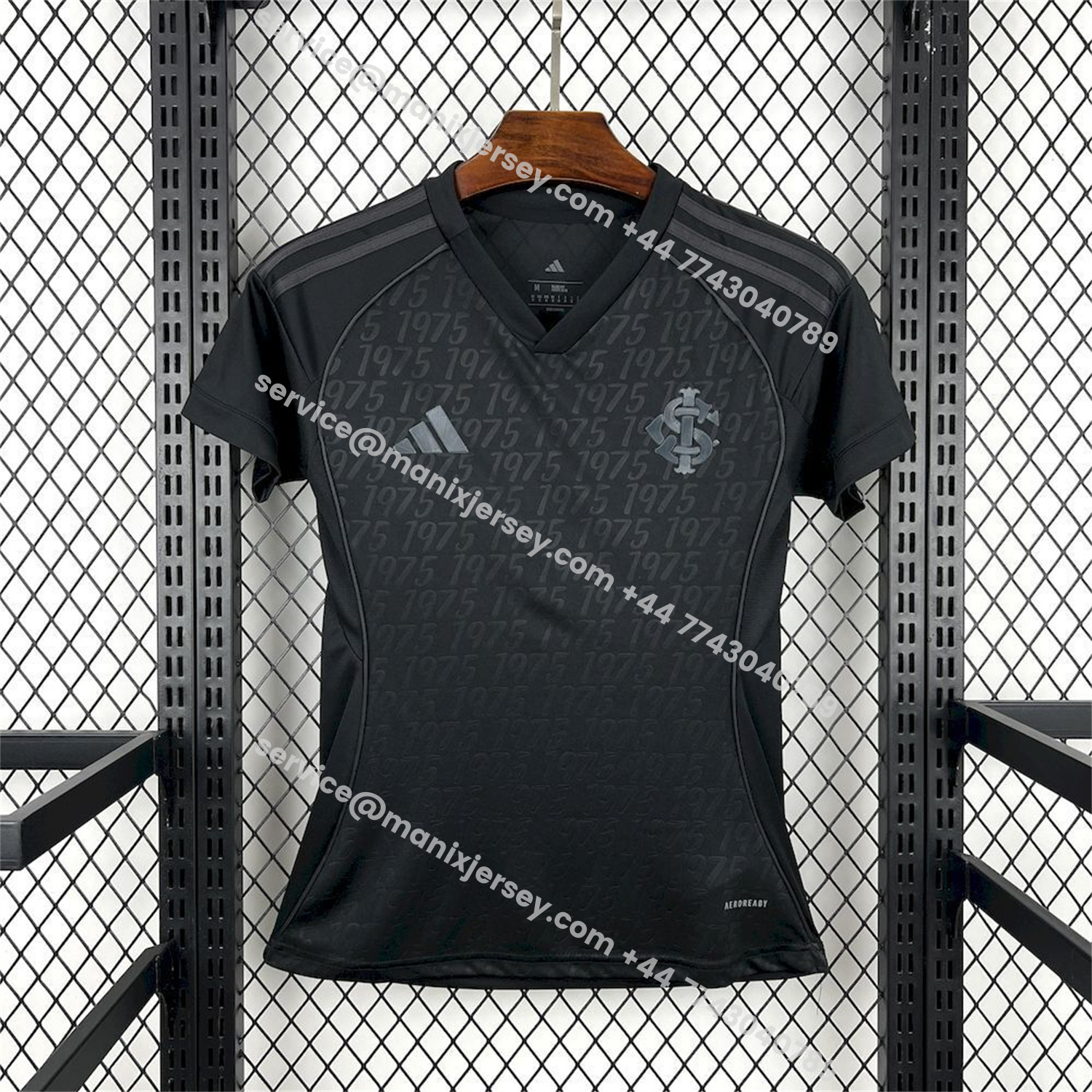 ManixJersey.com | Women's SC Internacional 25-26 Black Special Unsponsored Jersey -Customize Name, Number and Patch | Worldwide Shipping