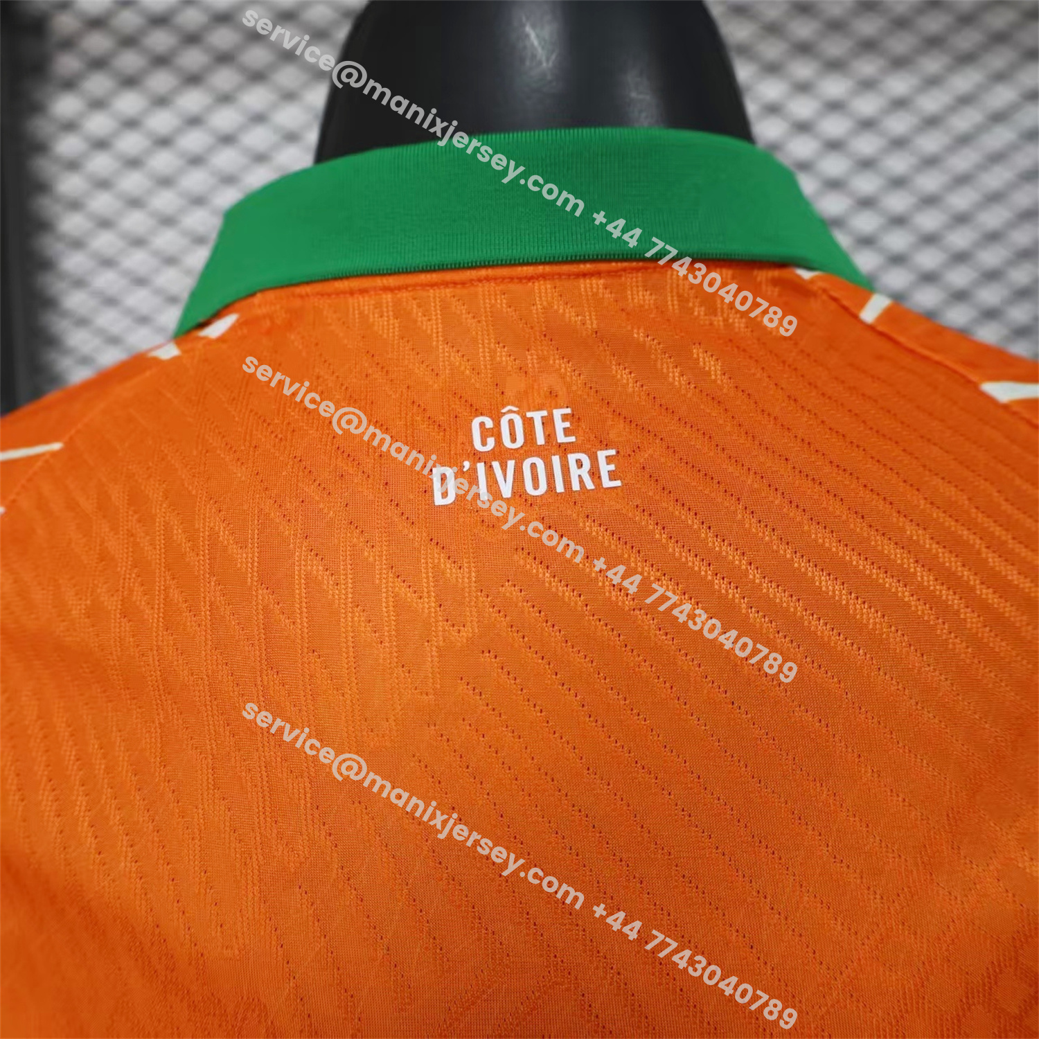 ManixJersey.com | Ivory Coast 25-26 Elephant And Kid Orange Jersey - Player Version -Customize Name, Number and Patch | Worldwide Shipping