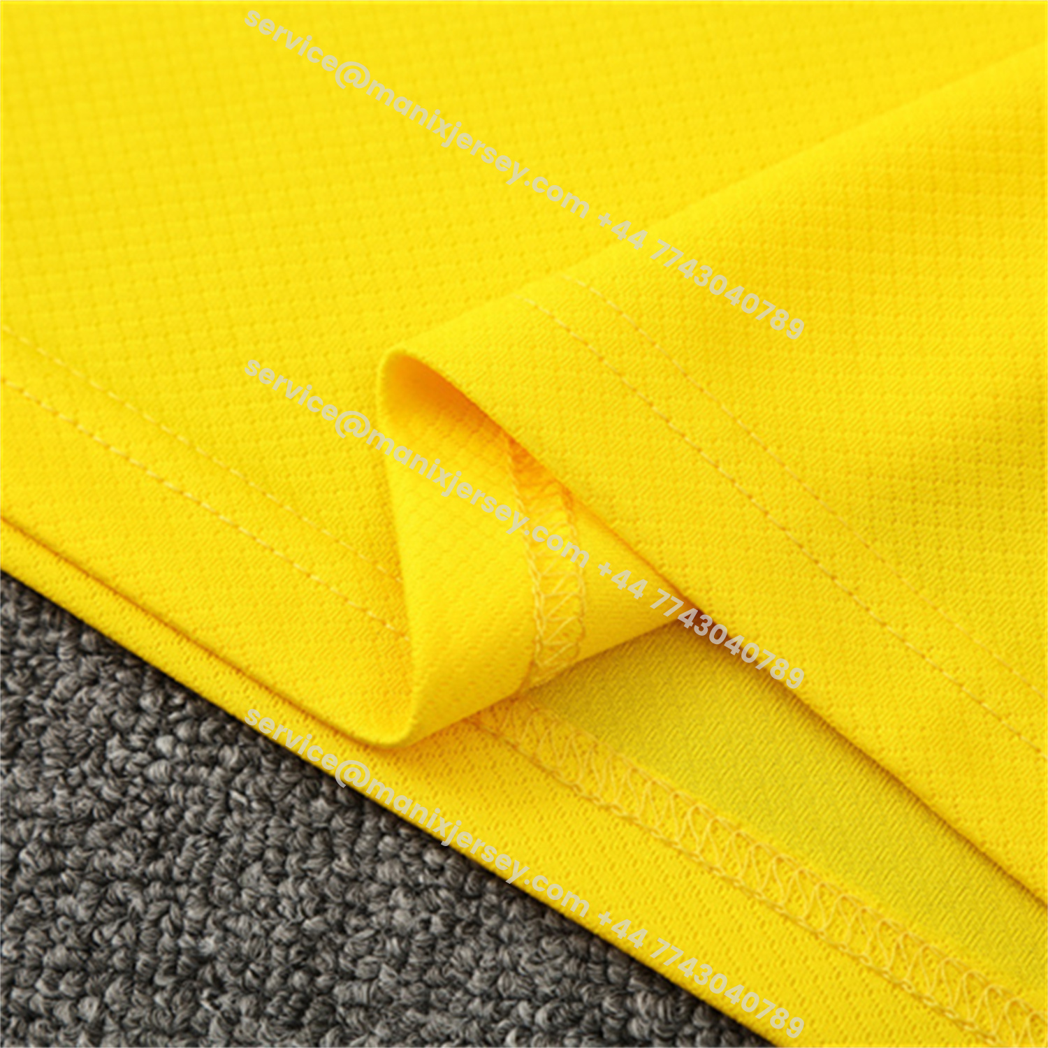 ManixJersey.com | Brazil 25-26 Kids Short-Sleeve Training Set - Yellow Top & Black Shorts -Customize Name, Number and Patch | Worldwide Shipping