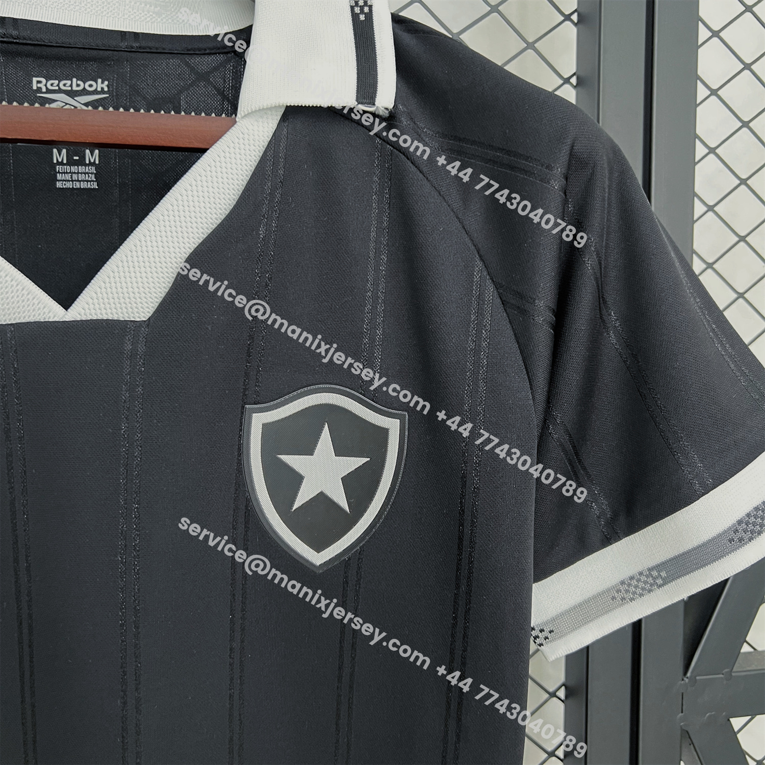 ManixJersey.com | Women's Botafogo 25-26 Away Black Jersey -Customize Name, Number and Patch | Worldwide Shipping