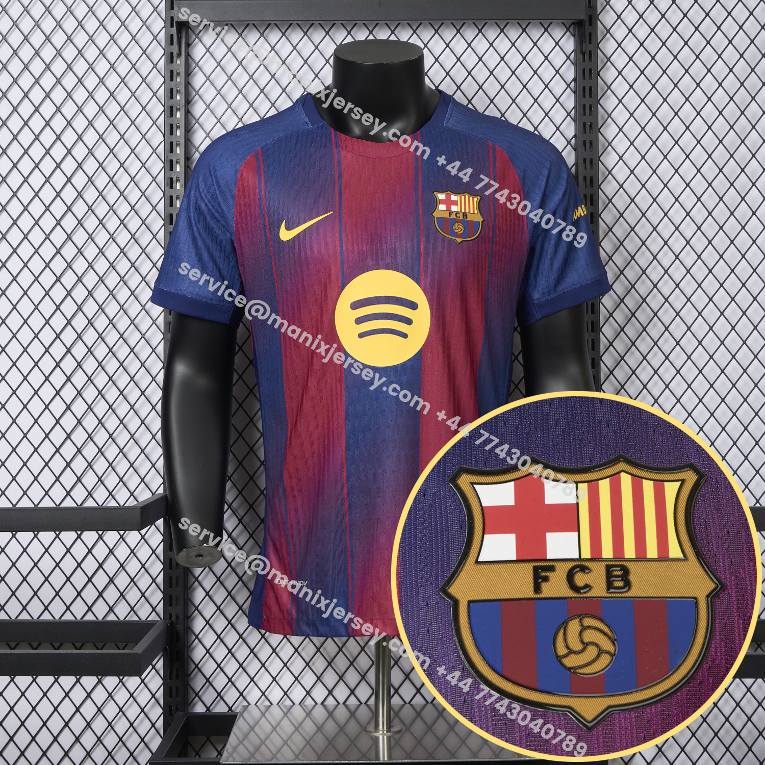 ManixJersey.com | 【Yamal Special Font】Barcelona 25-26 Home Jersey - Player Version -Customize Name, Number and Patch | Worldwide Shipping