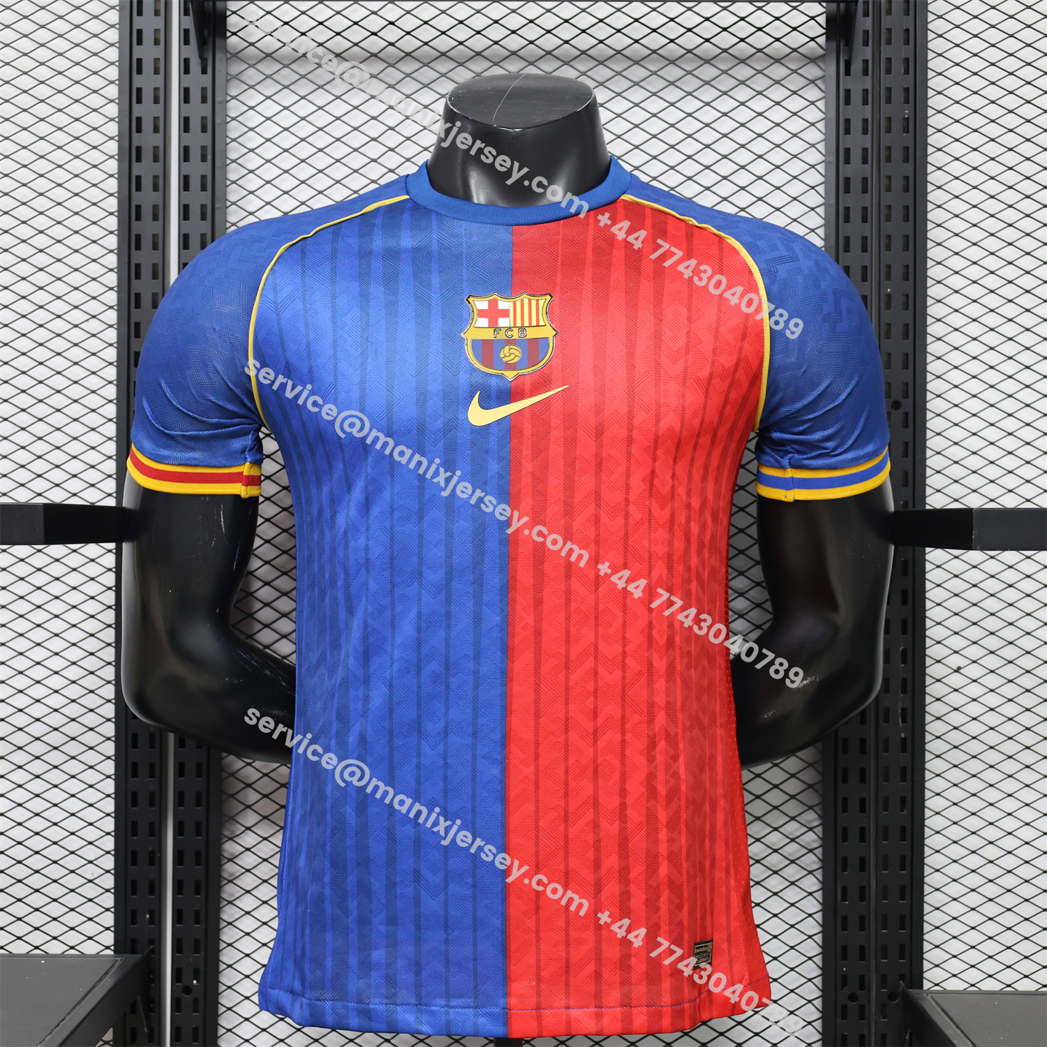 Barcelona 26-27 Red Blue Retro Style Casual Jersey - Player Version:football jersey mysite: unitedjerseyfootball 邓江浪:football