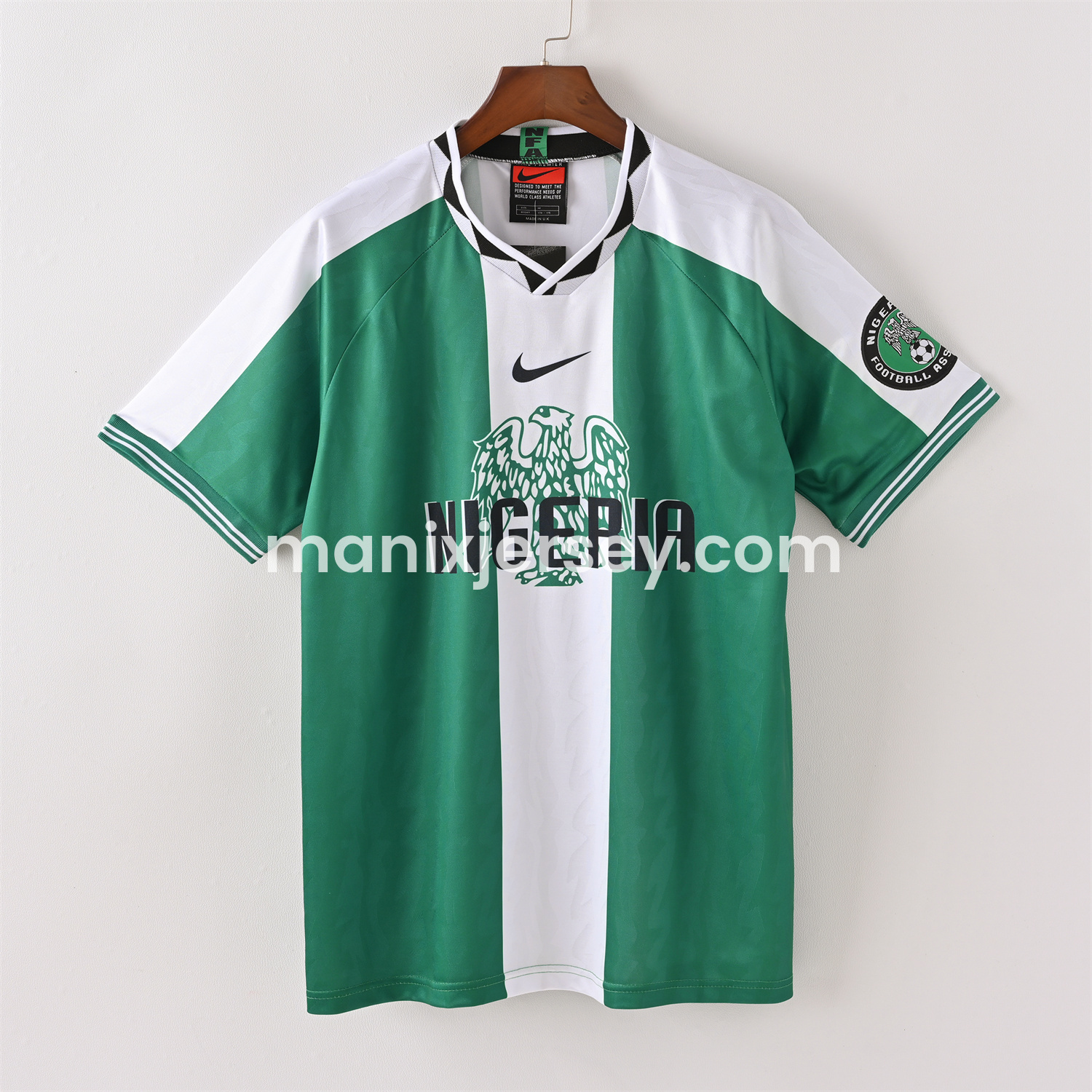 ManixJersey.com | Retro Nigeria 1996 Home Jersey -Customize Name, Number and Patch | Worldwide Shipping