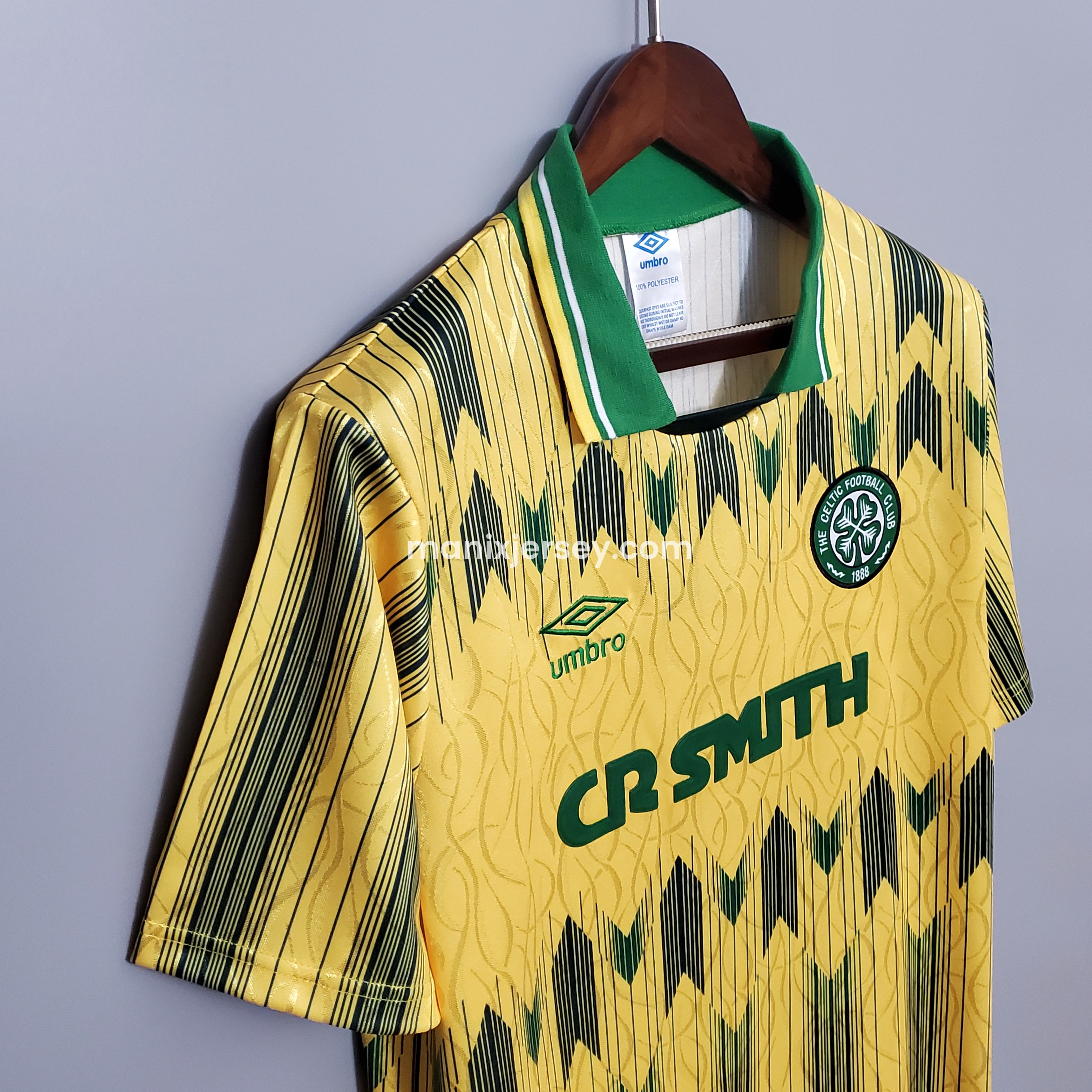 ManixJersey.com | Retro Celtic 1988-91 Away Stadium Jersey -Customize Name, Number and Patch | Worldwide Shipping