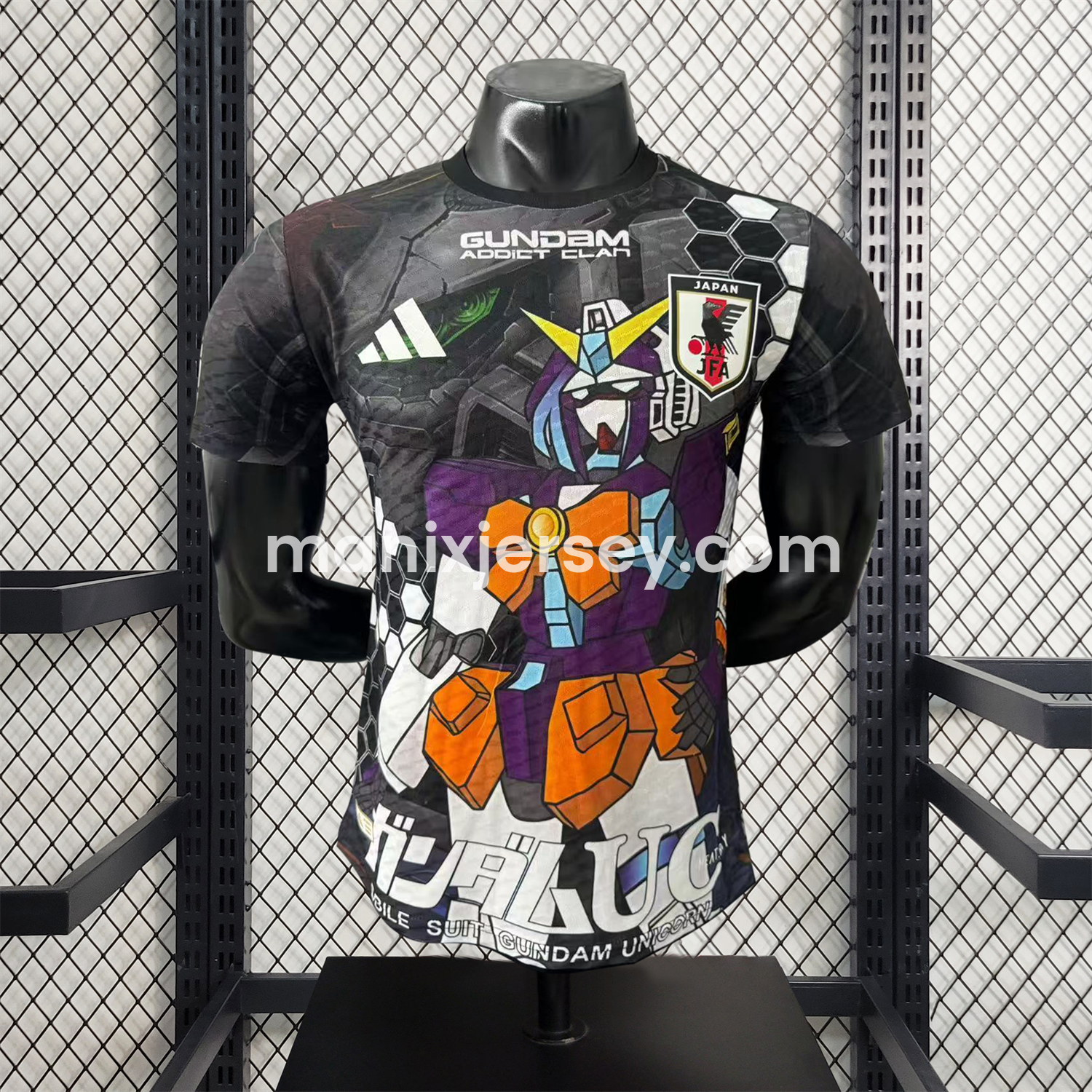 ManixJersey.com | Japan 25-26 Gundam Black Special Edition Jersey - Player Version -Customize Name, Number and Patch | Worldwide Shipping